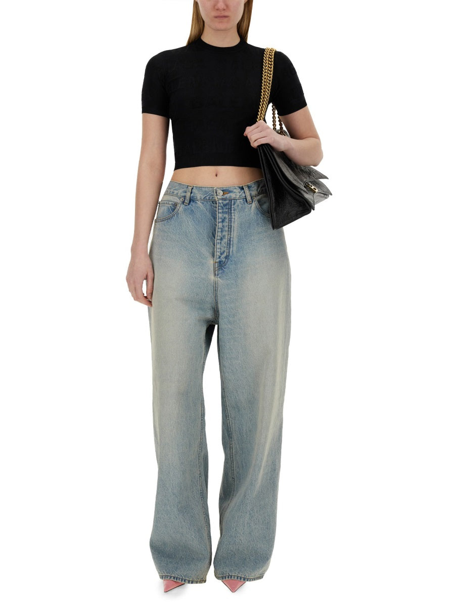 Balenciaga Women Cropped Shirt BALENCIAGA