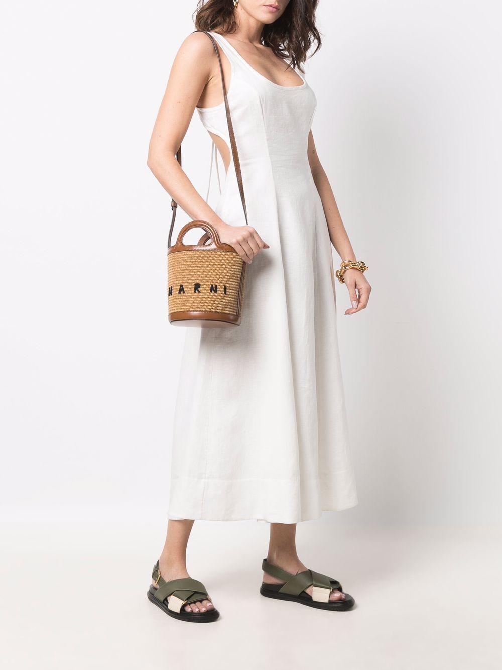 Marni Women Bucket Bag With Embroidery MARNI