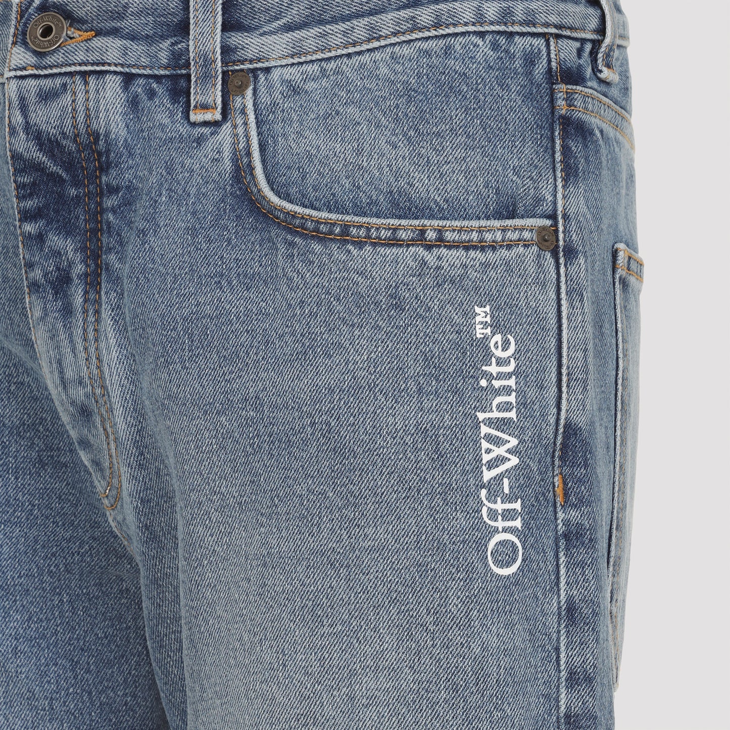 Off White Half Arrow Slim Relaxed Jeans Men OFF-WHITE
