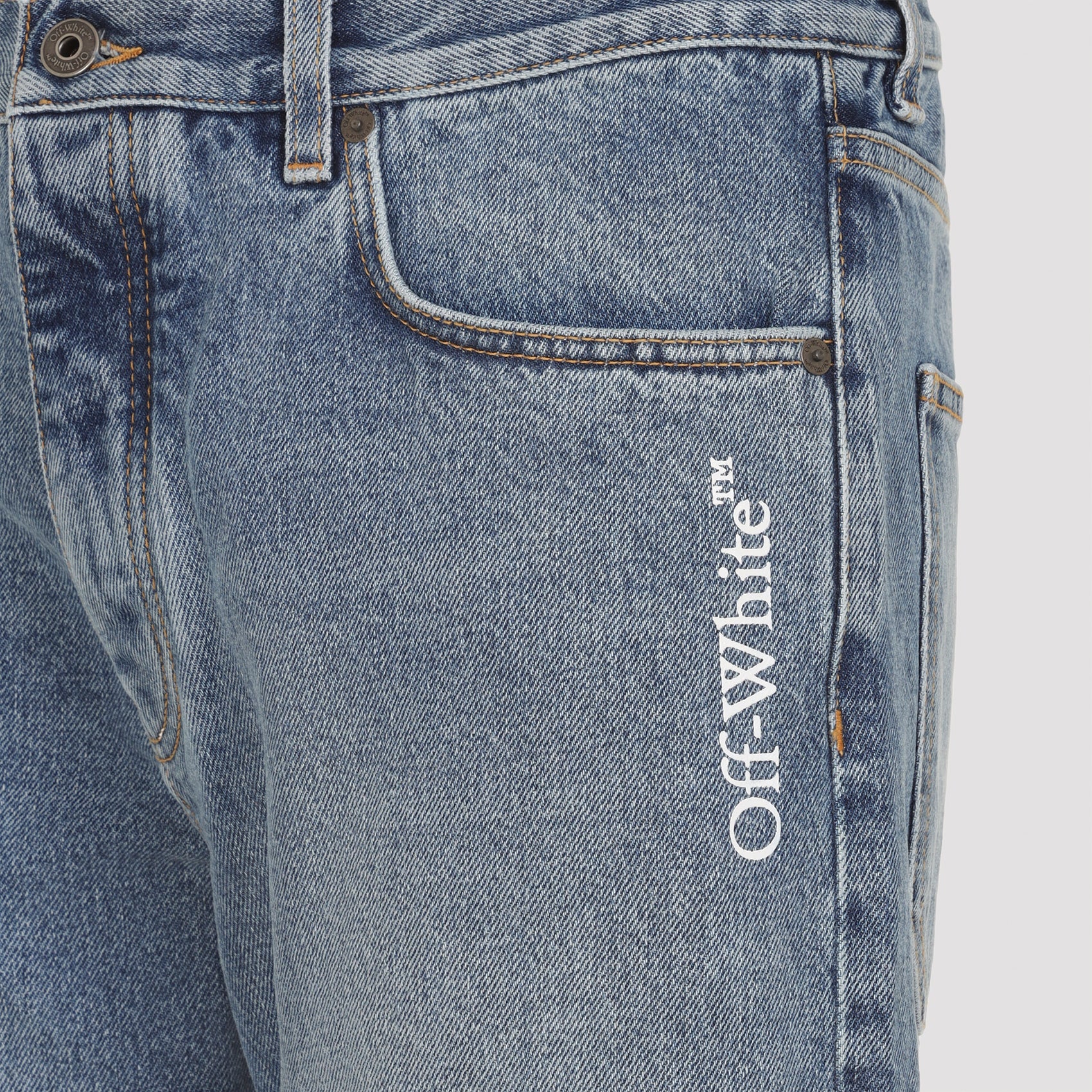 Off White Half Arrow Slim Relaxed Jeans Men OFF-WHITE