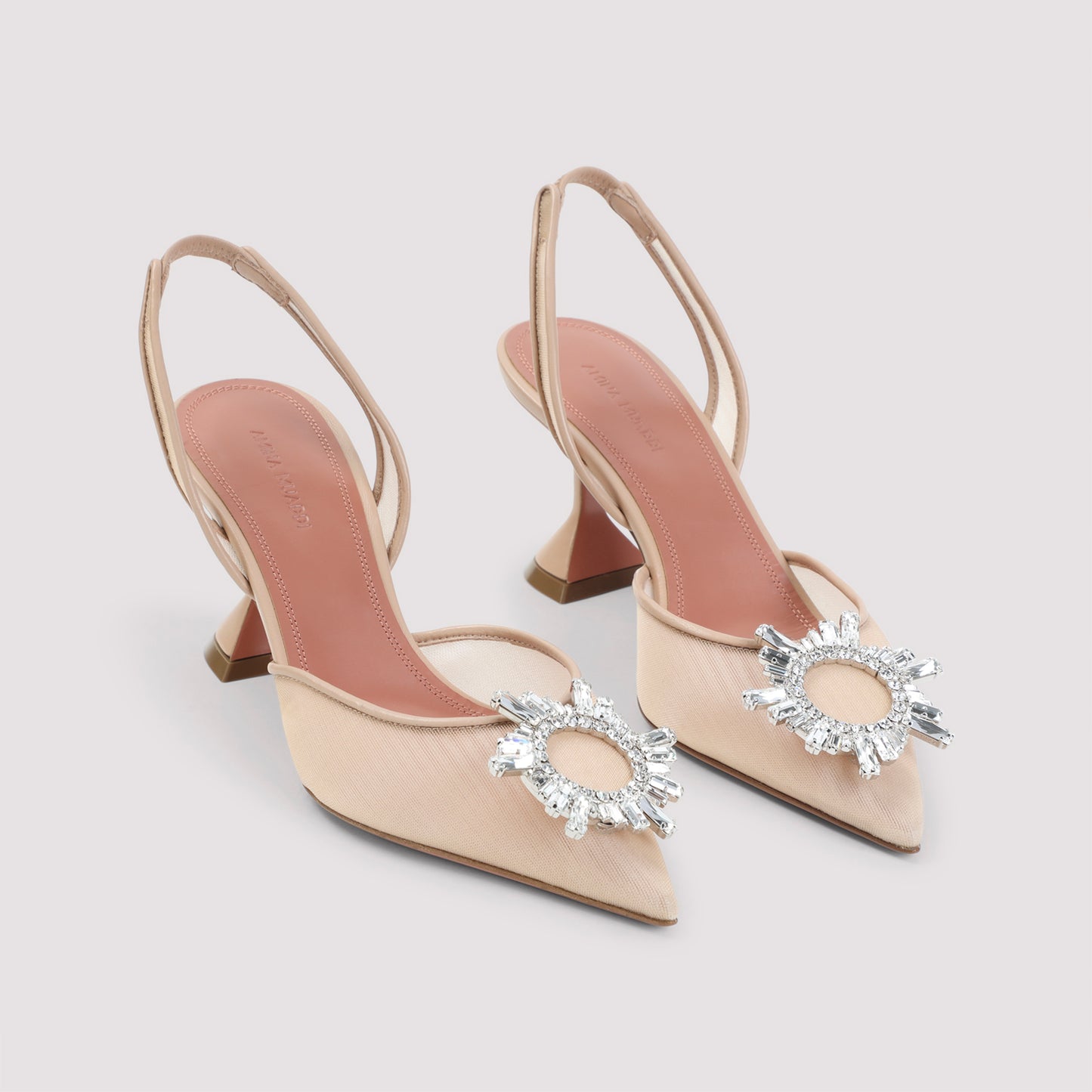 Amina Muaddi Begum Mesh 70 Sling Mules Women AMINA MUADDI