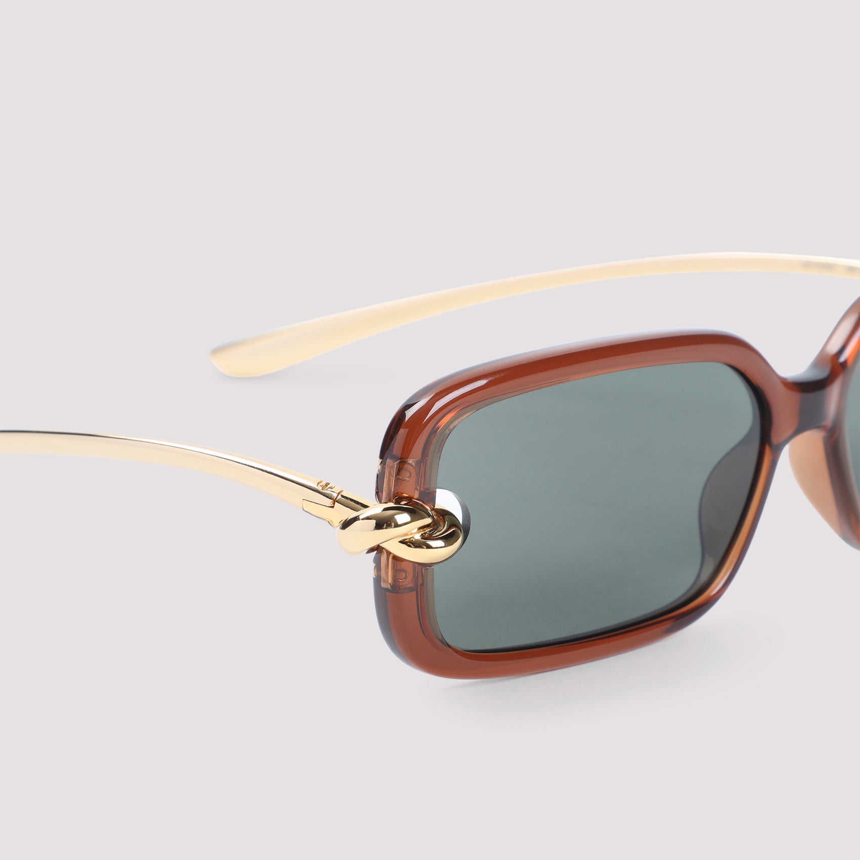 Bottega Veneta Knot Rectangular Sunglasses Unisex BOTTEGA VENETA