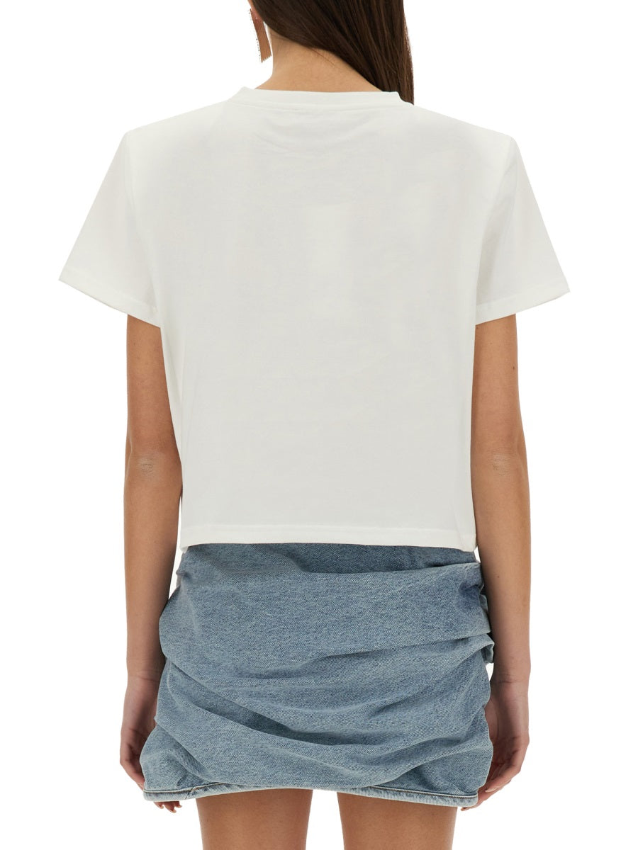 Magda Butrym Women T-Shirt With Crochet Bra MAGDA BUTRYM
