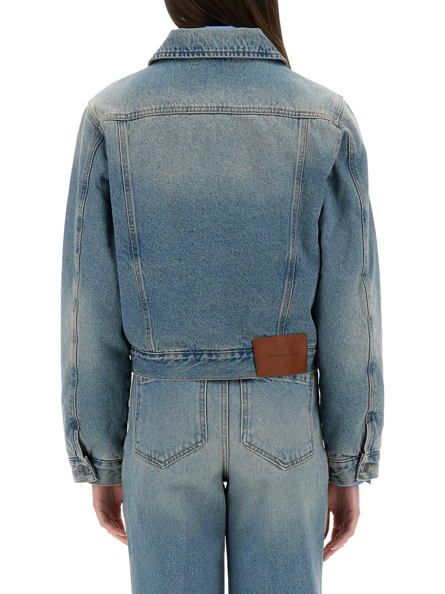 Victoria Beckham Women Padded Denim Jacket VICTORIA BECKHAM