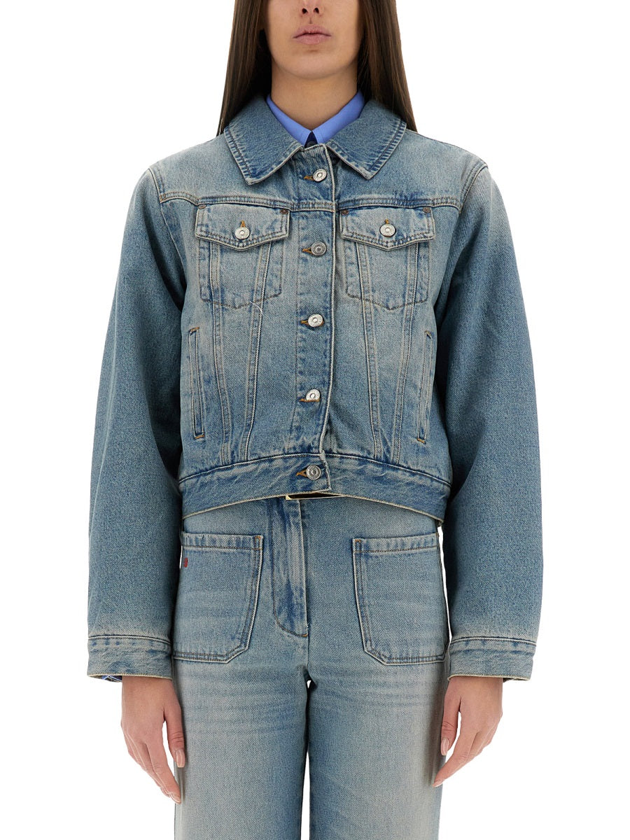 Victoria Beckham Women Padded Denim Jacket VICTORIA BECKHAM