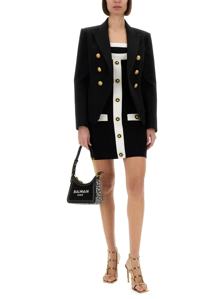 Balmain Women Two-Tone Dress With Open Back BALMAIN