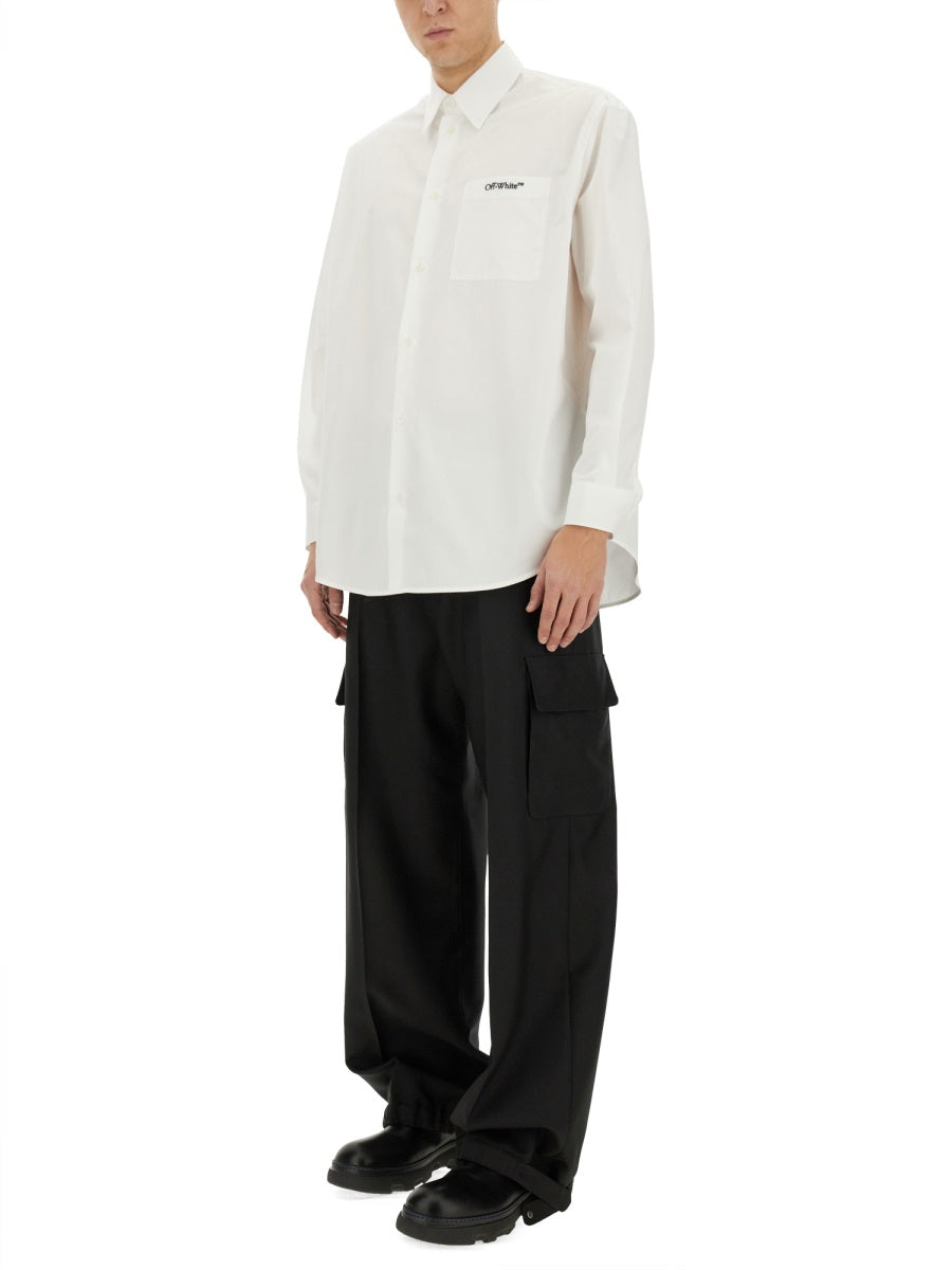 Off-White Men Shirt With Logo OFF-WHITE