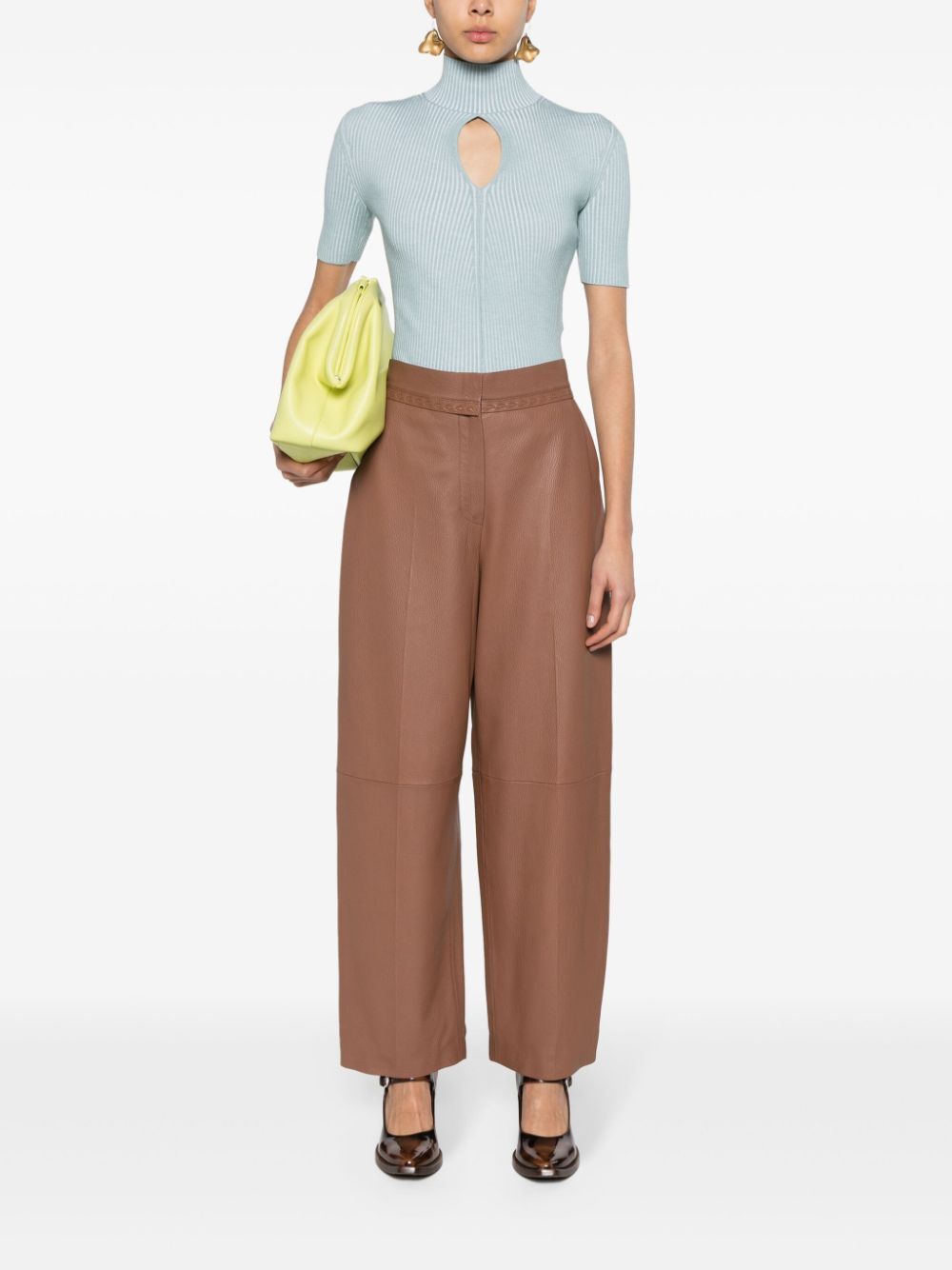 Fendi Women Pantaloni In Pelle FENDI