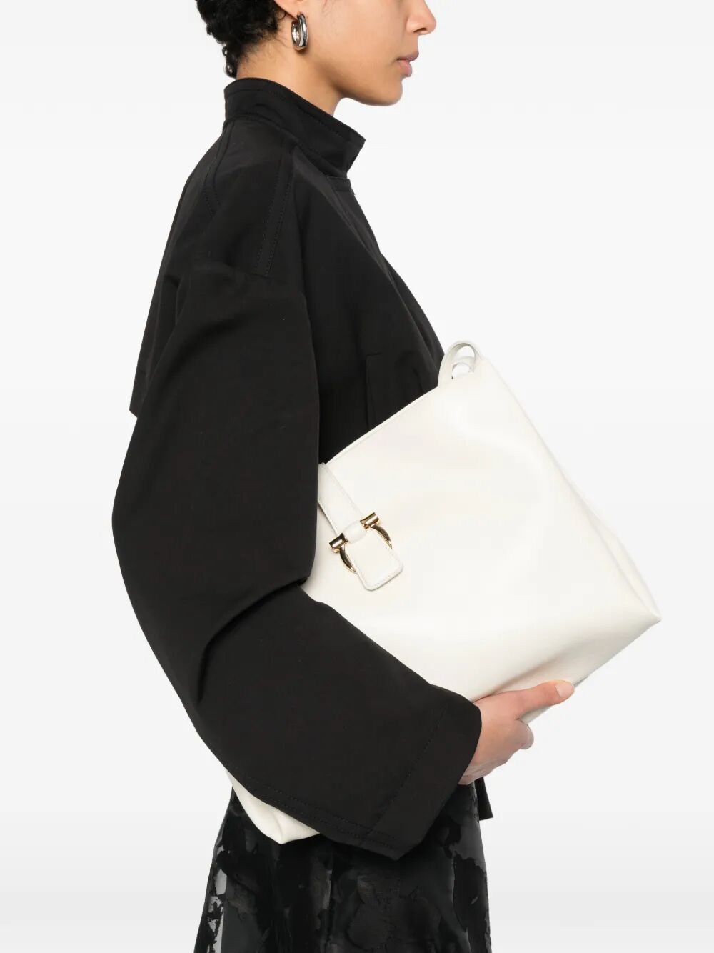 Ferragamo Women Buckle-Detail Medium Shoulder Bag FERRAGAMO