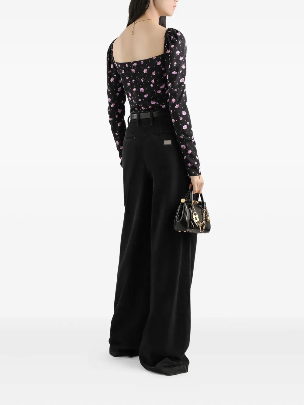 Dolce & Gabbana Women Carnations-Print Silk Top DOLCE & GABBANA