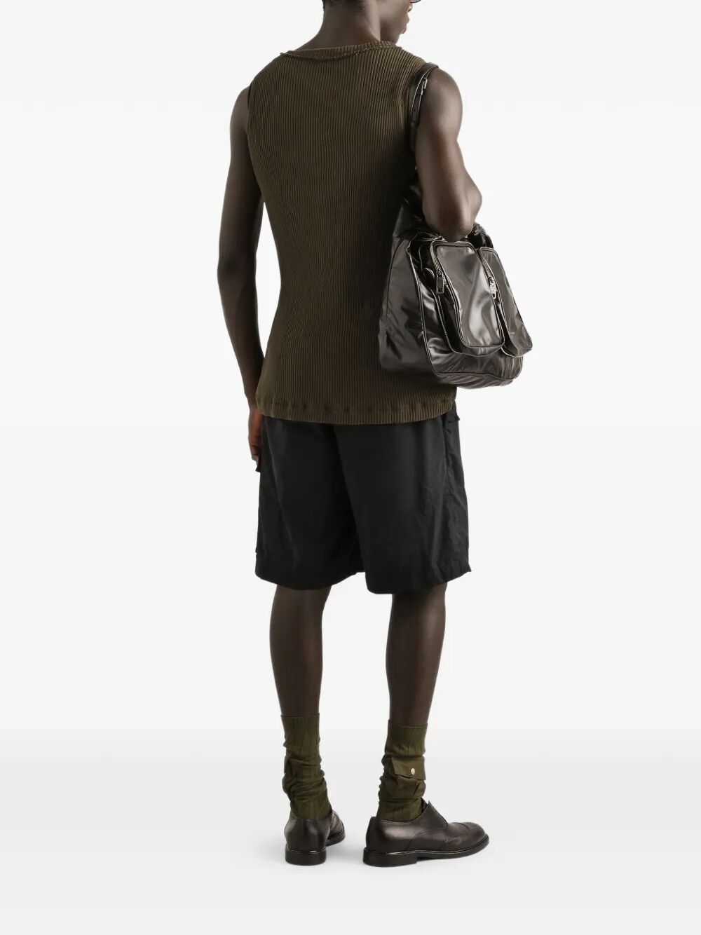 Dolce & Gabbana Men Waxed Faille Bermuda Shorts DOLCE & GABBANA