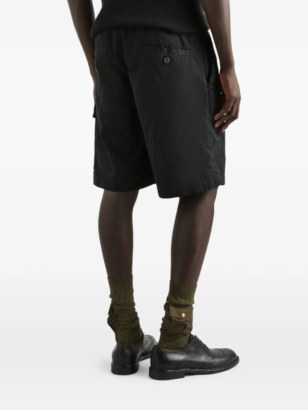 Dolce & Gabbana Men Waxed Faille Bermuda Shorts DOLCE & GABBANA