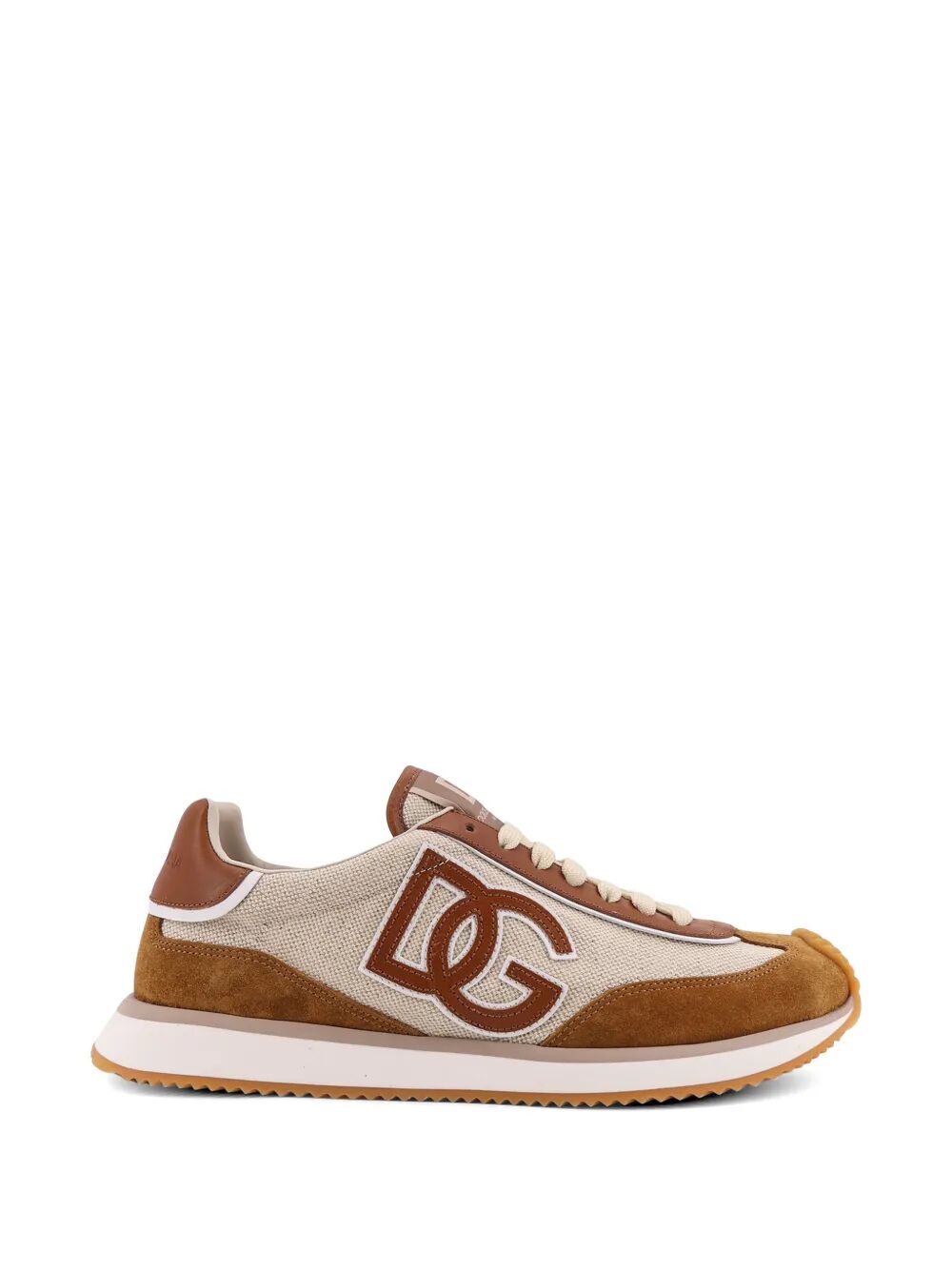 Dolce & Gabbana Men Dg Cushion Canvas And Suede Sneakers DOLCE & GABBANA