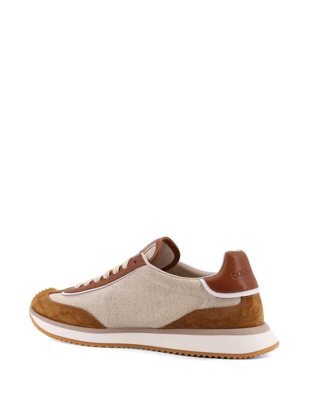 Dolce & Gabbana Men Dg Cushion Canvas And Suede Sneakers DOLCE & GABBANA