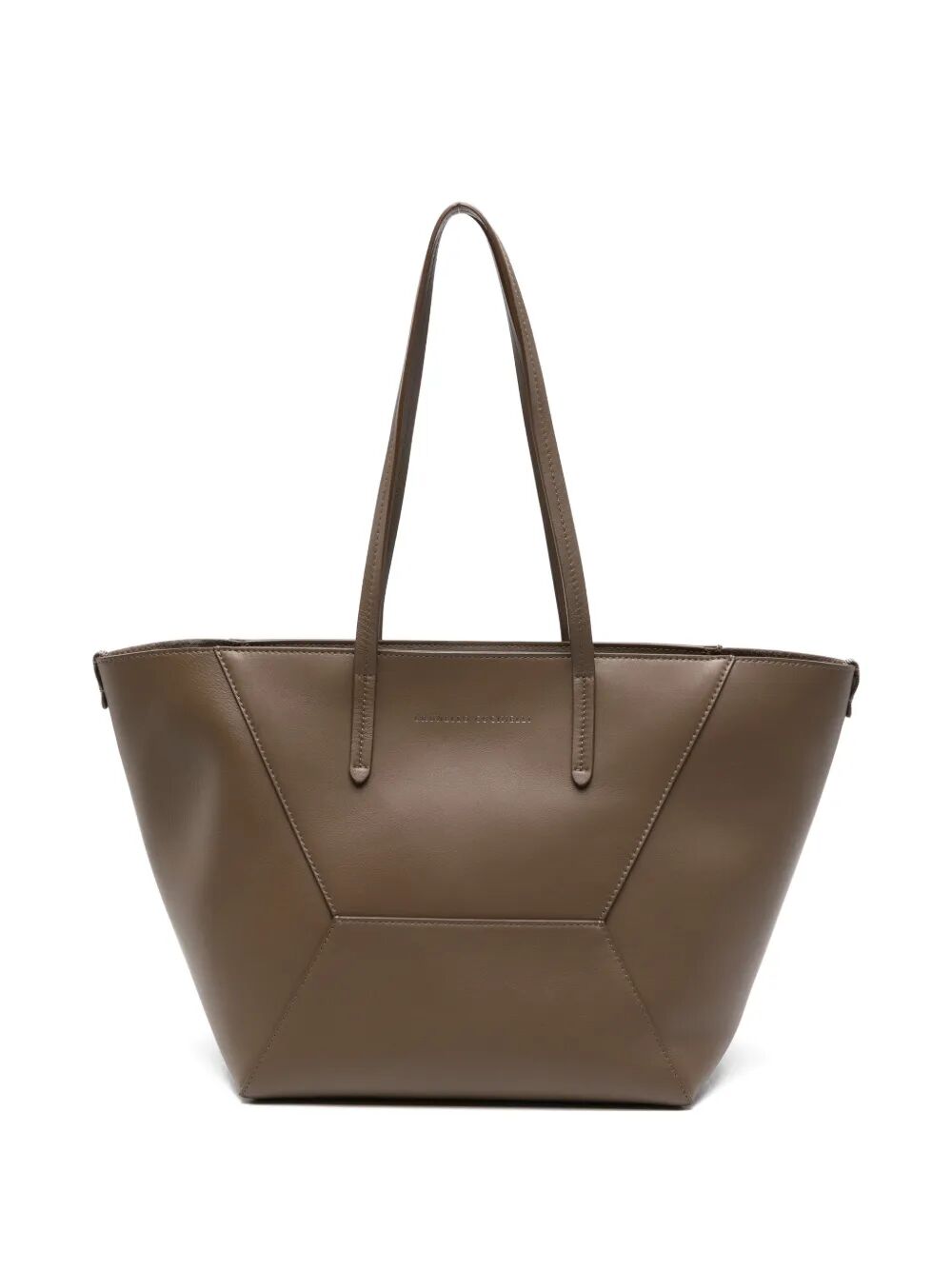Brunello Cucinelli Women Leather Tote Bag With Pouch BRUNELLO CUCINELLI