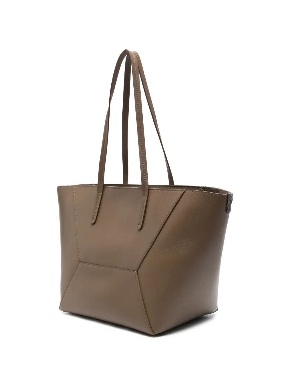 Brunello Cucinelli Women Leather Tote Bag With Pouch BRUNELLO CUCINELLI
