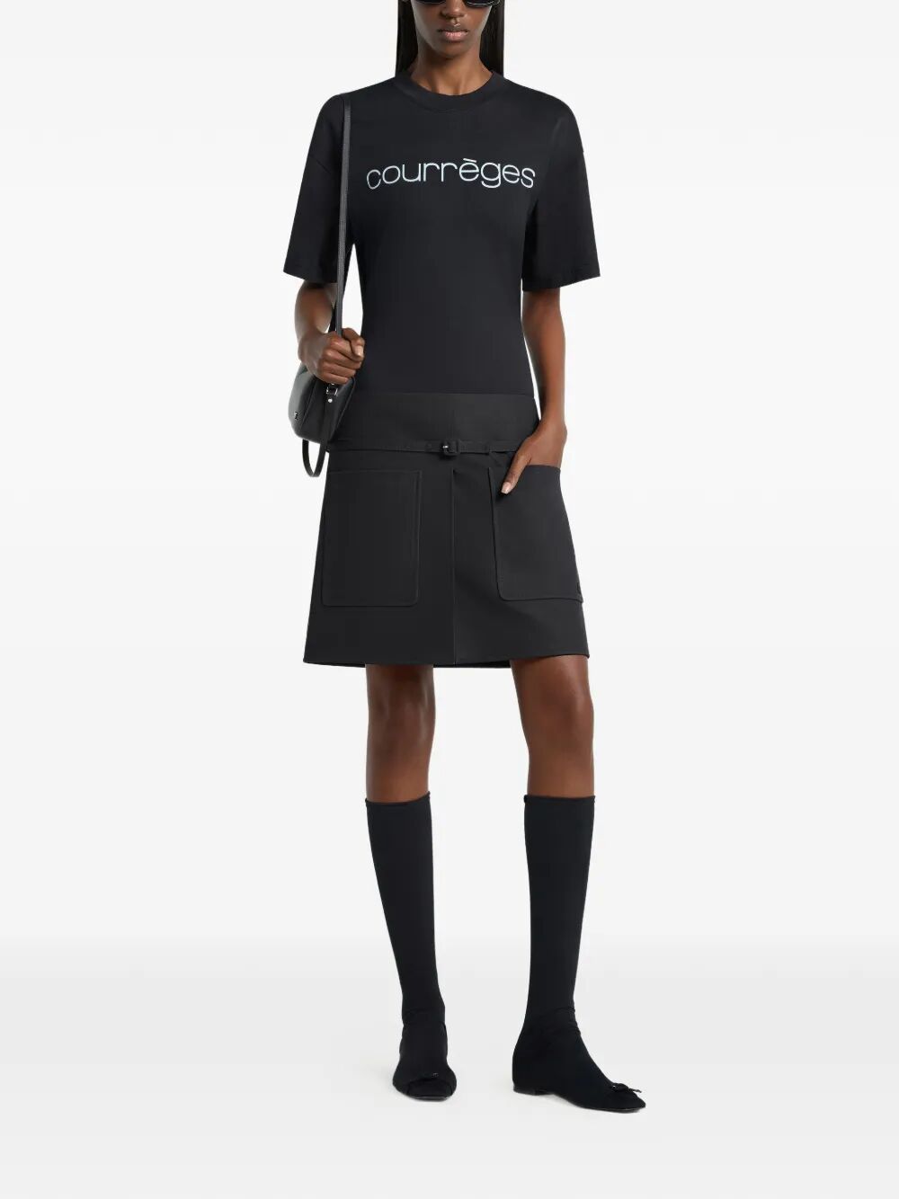 Courreges Women Waisted Printed Fitted T-Shirt COURREGES