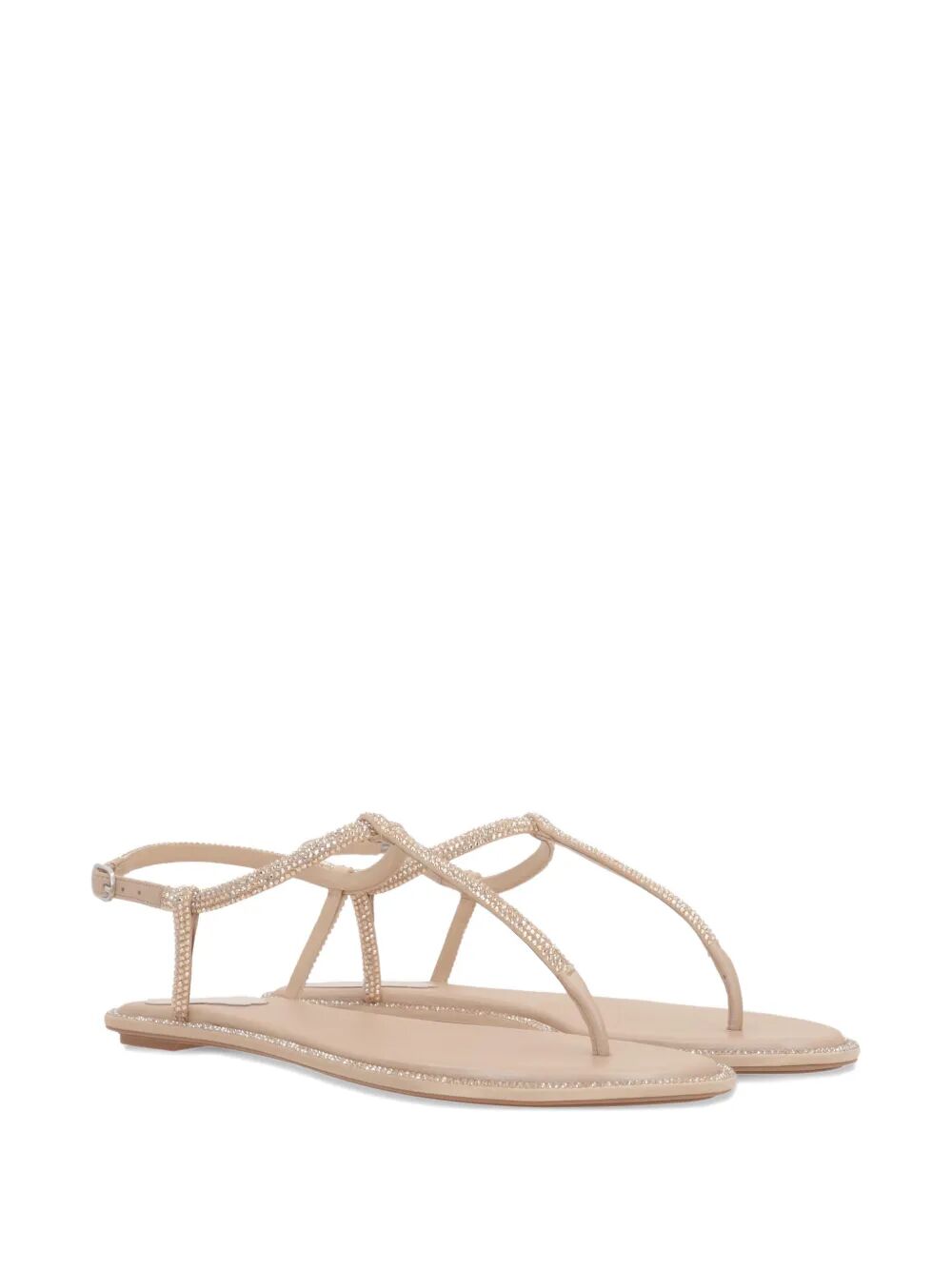 Rene Caovilla Women Diana 10 Crystal Flat Sandals RENE CAOVILLA