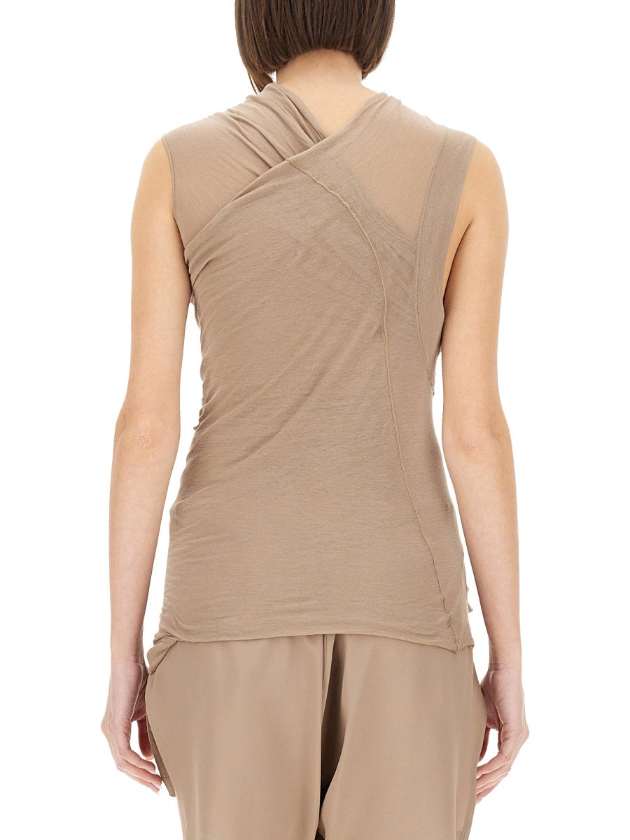 Rick Owens Women Top With Crossover RICK OWENS