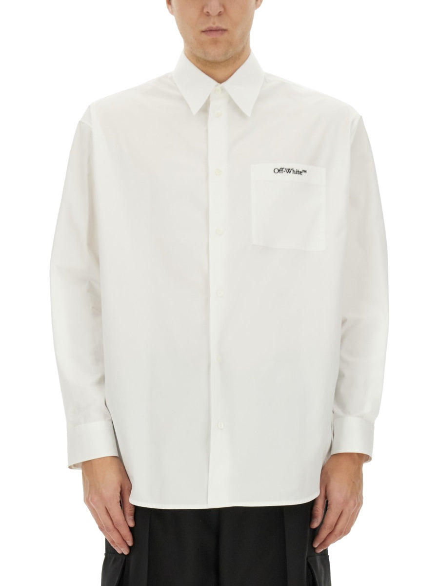 Off-White Men Shirt With Logo OFF-WHITE