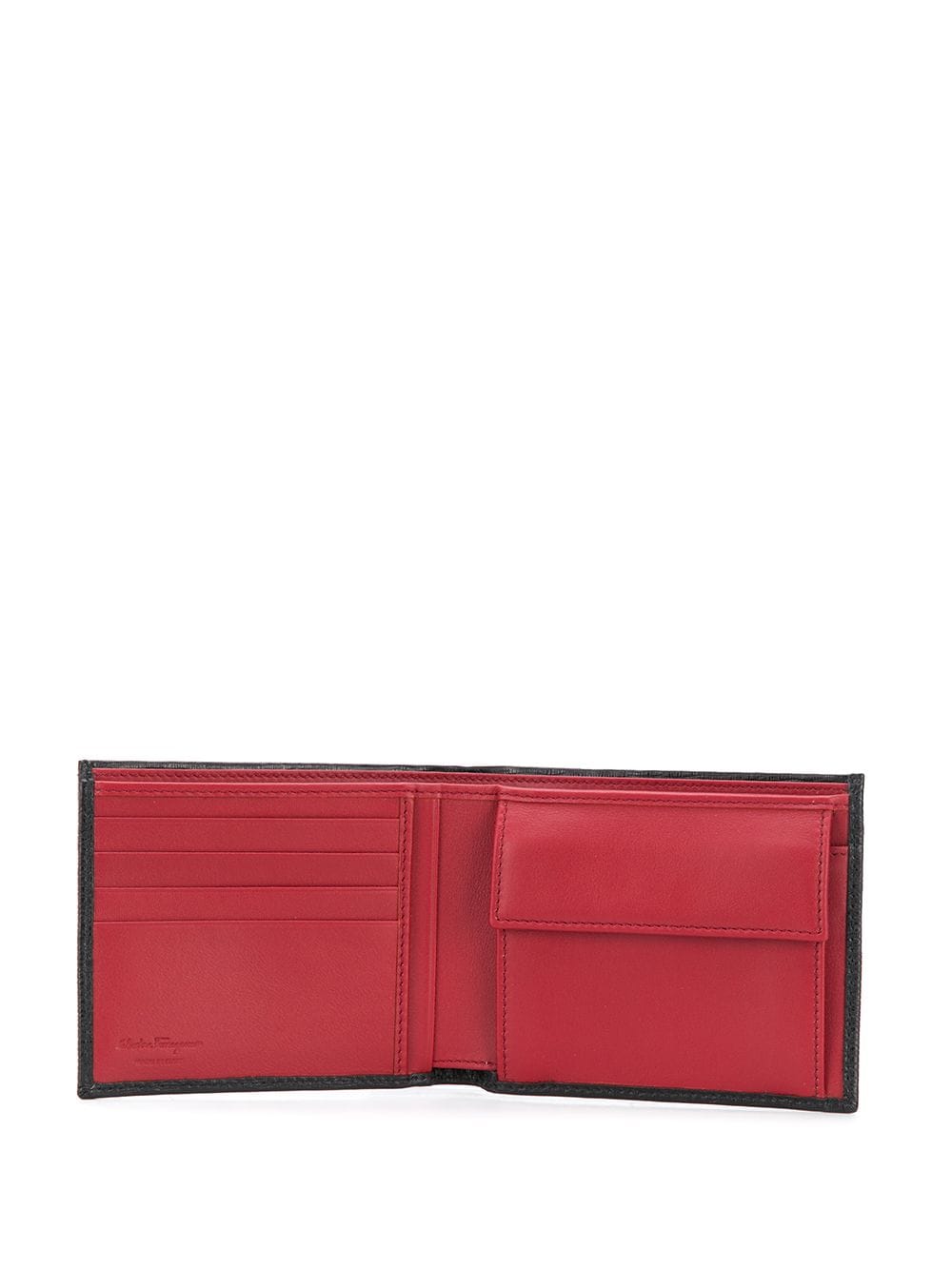 Ferragamo Men Two-Tone Bi-Fold Leather Wallet FERRAGAMO
