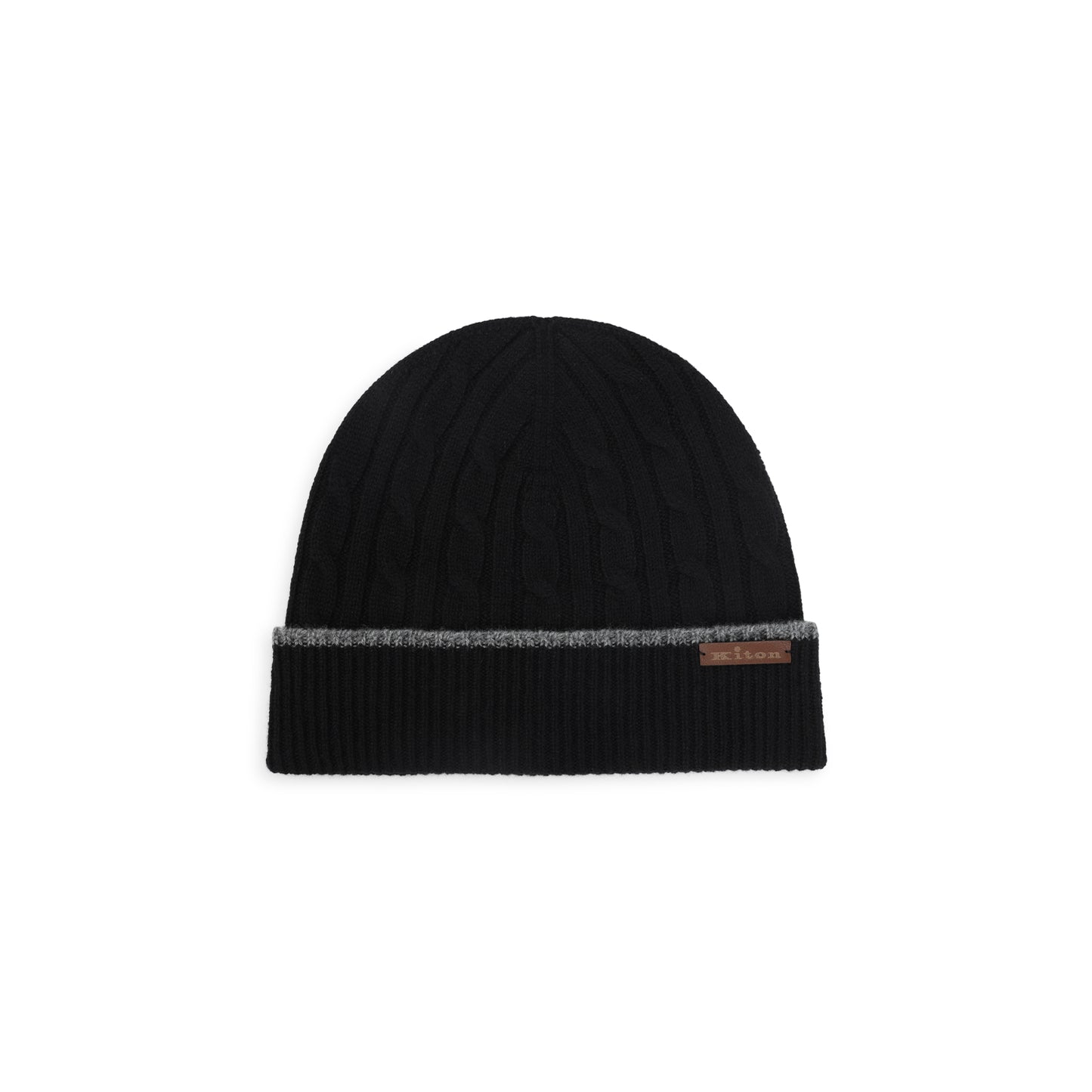 Kiton Cable-Knit Beanie Men KITON