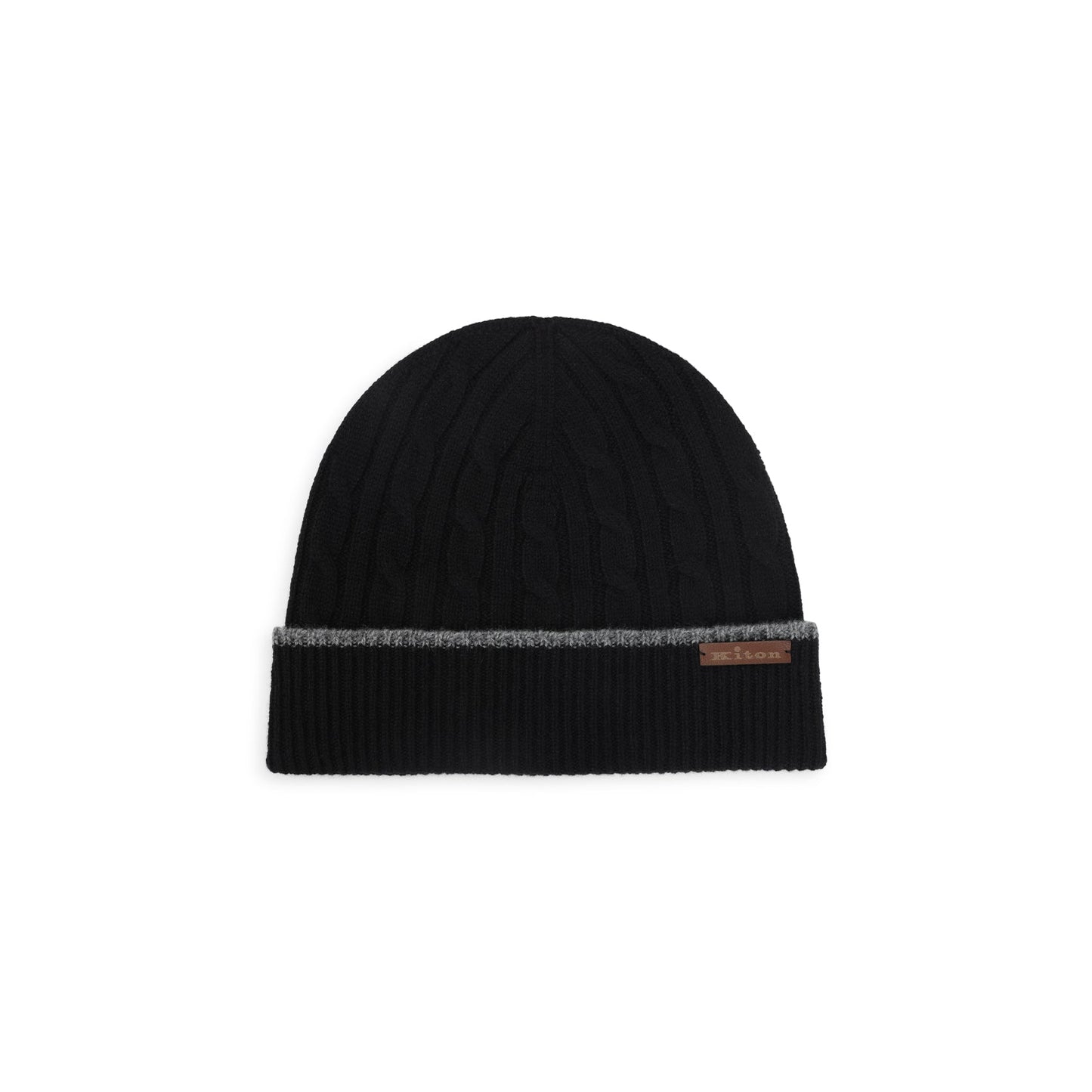 Kiton Cable-Knit Beanie Men KITON