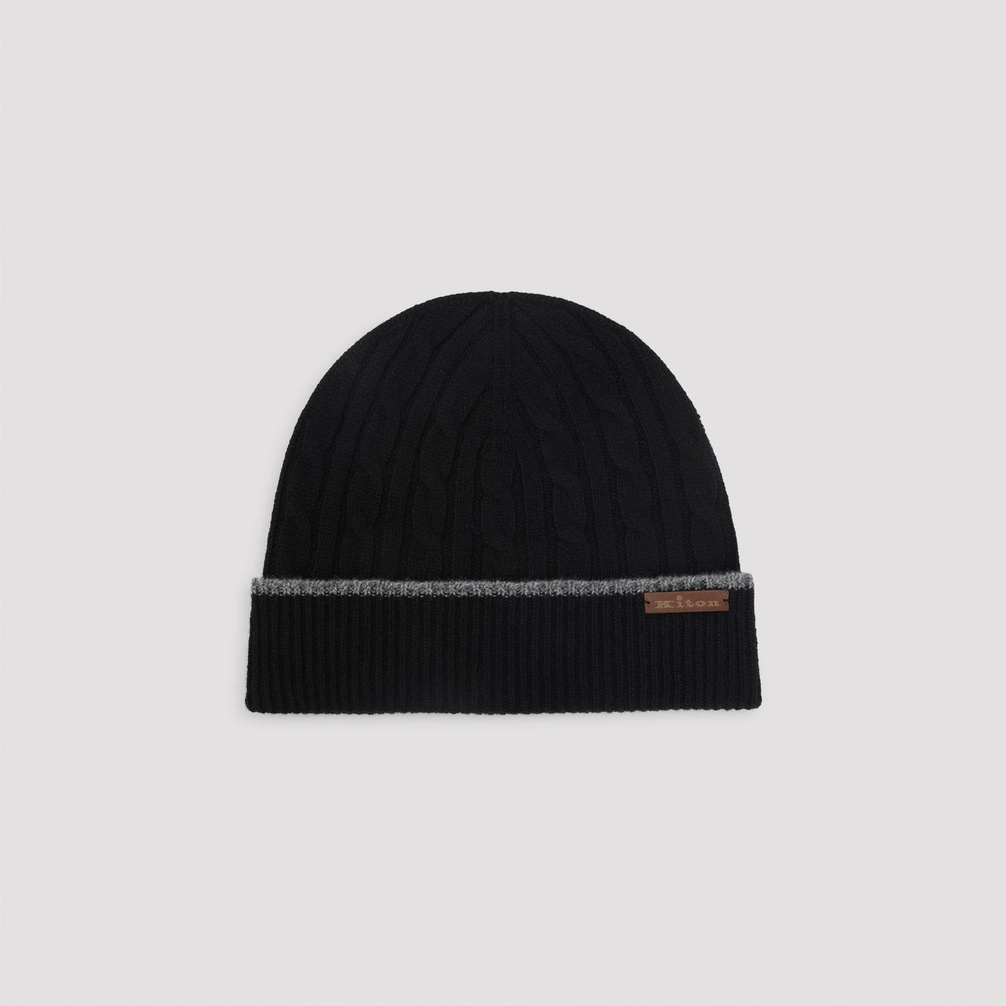 Kiton Cable-Knit Beanie Men KITON