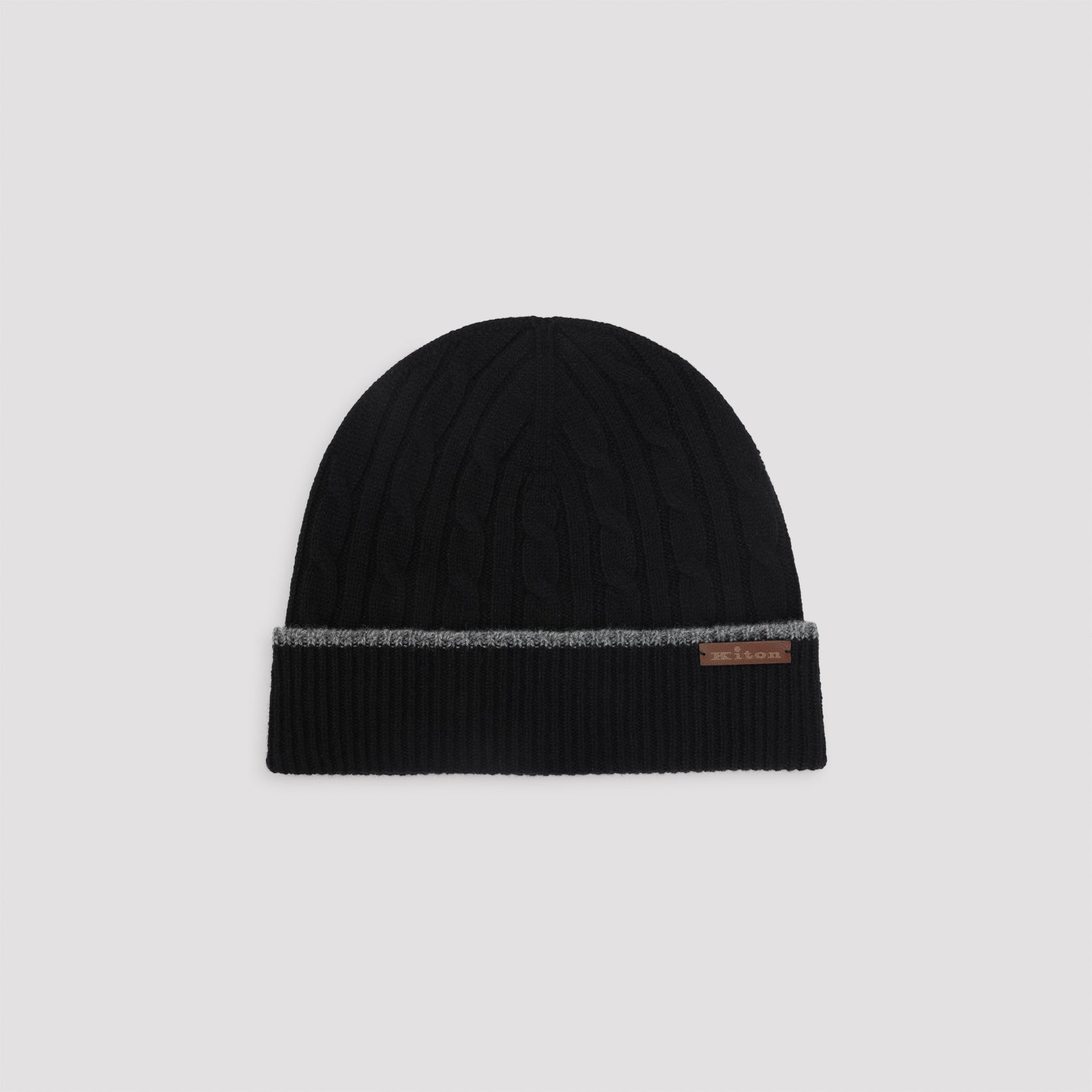 Kiton Cable-Knit Beanie Men KITON
