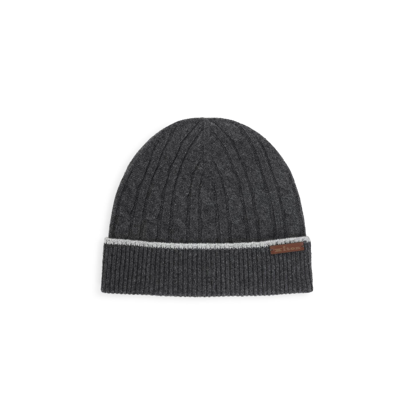 Kiton Cable-Knit Beanie Men KITON