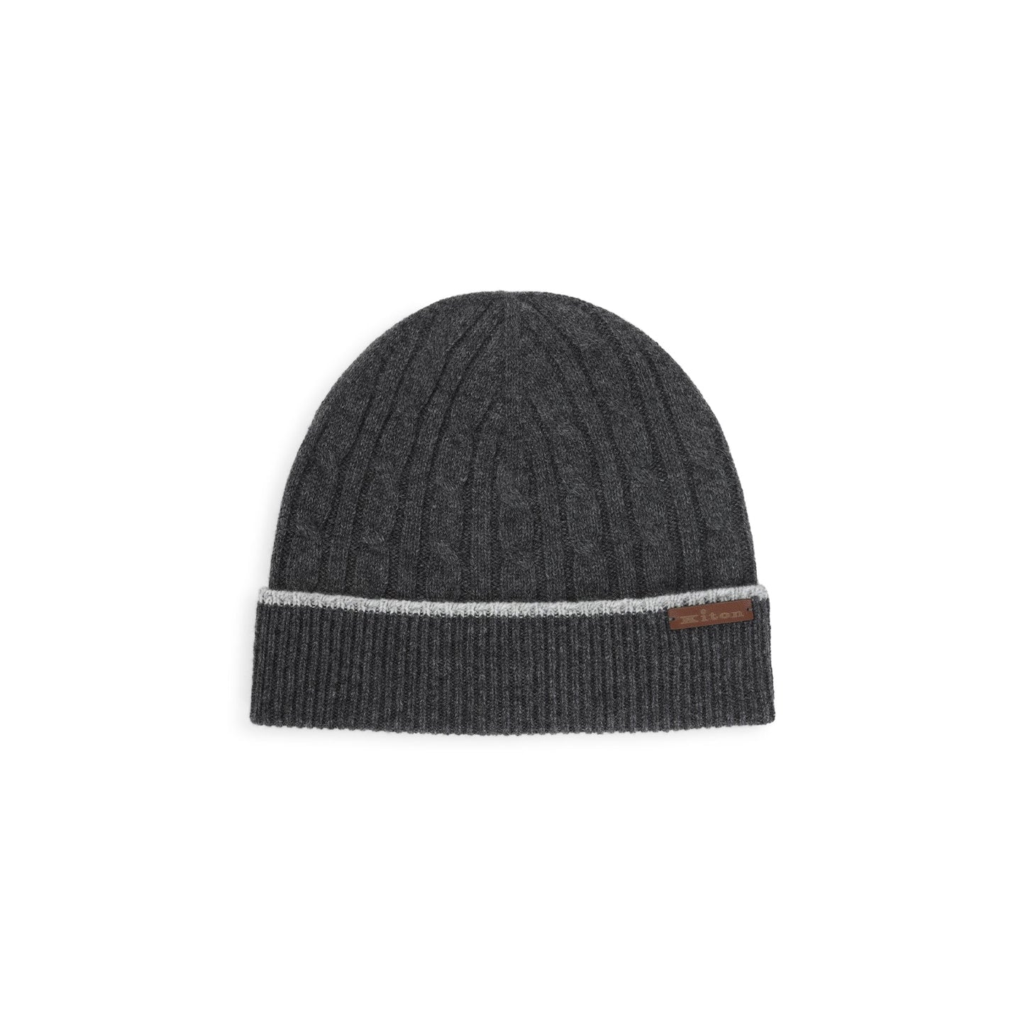 Kiton Cable-Knit Beanie Men KITON