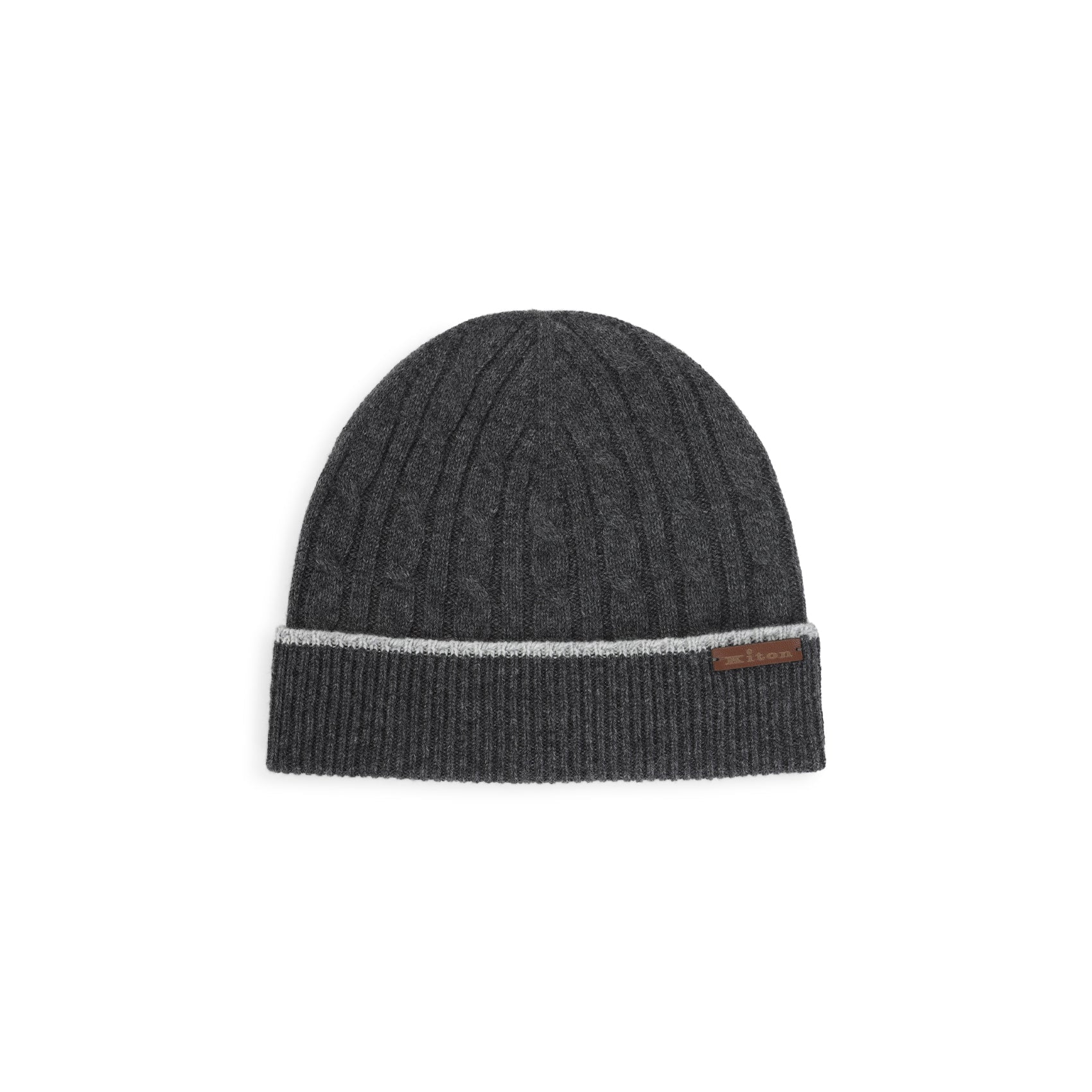 Kiton Cable-Knit Beanie Men KITON