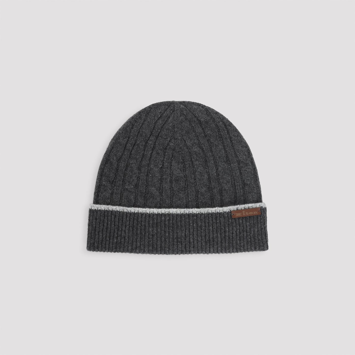 Kiton Cable-Knit Beanie Men KITON