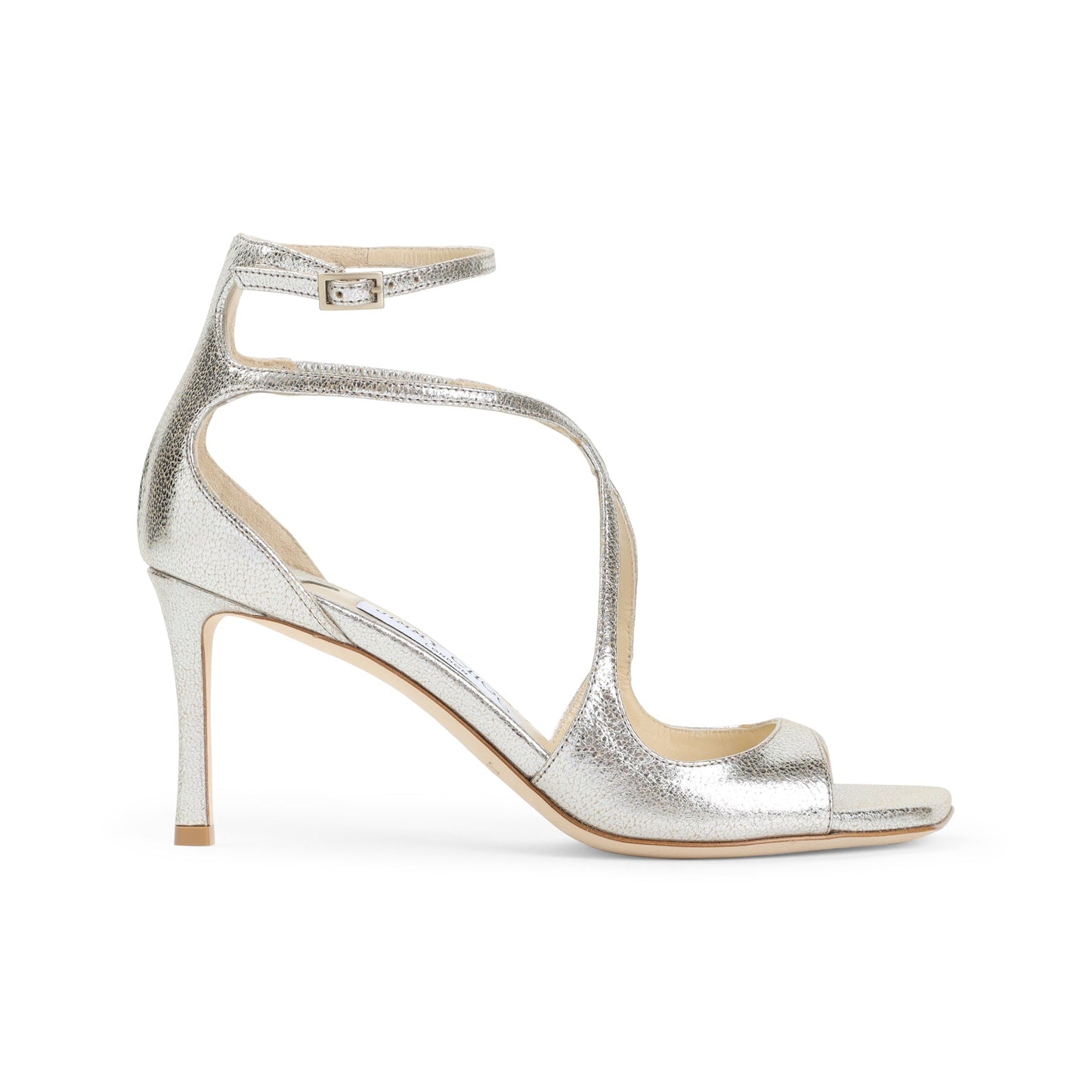 Jimmy Choo Leather Glitter Azia 75 Sandals Women JIMMY CHOO