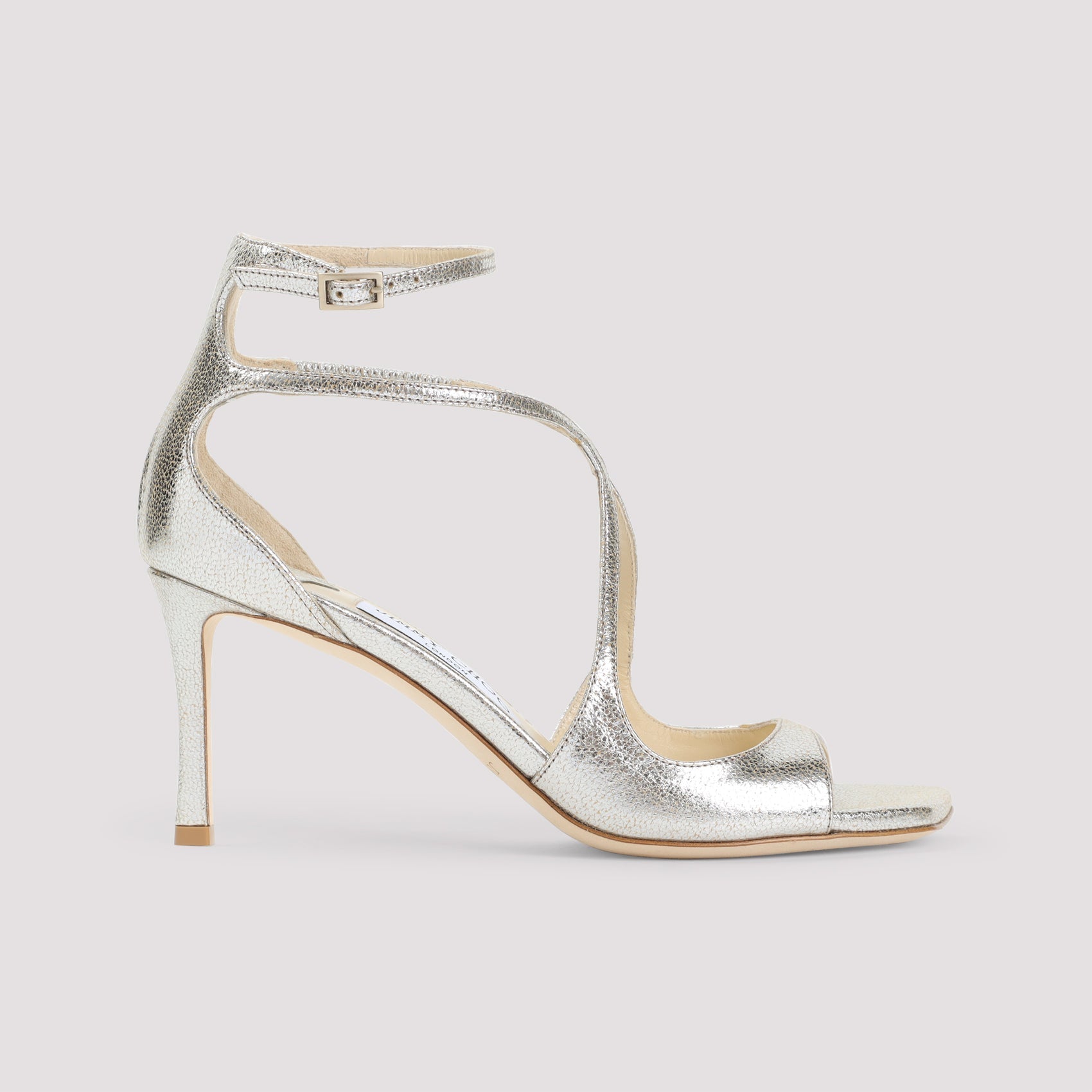 Jimmy Choo Leather Glitter Azia 75 Sandals Women JIMMY CHOO
