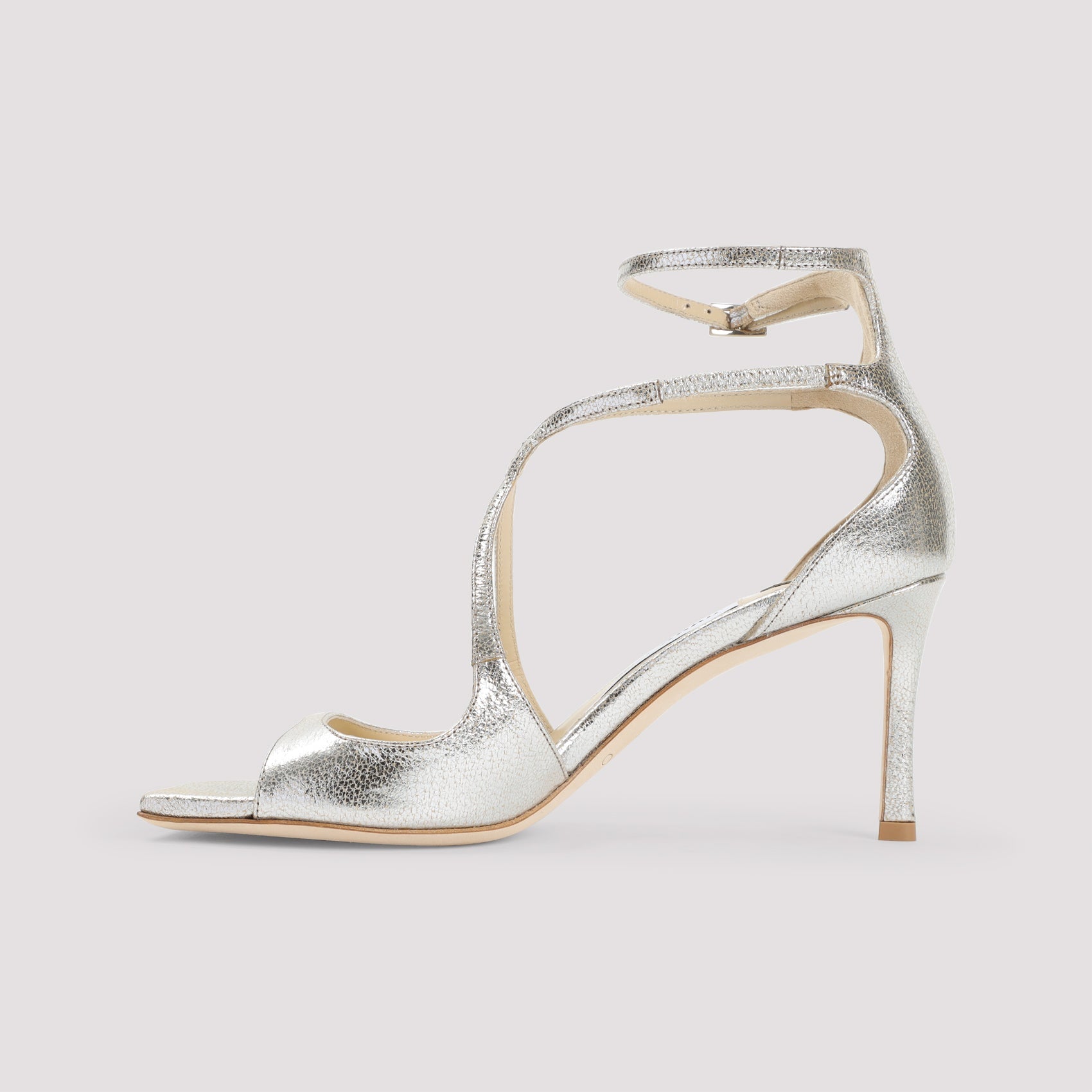 Jimmy Choo Leather Glitter Azia 75 Sandals Women JIMMY CHOO