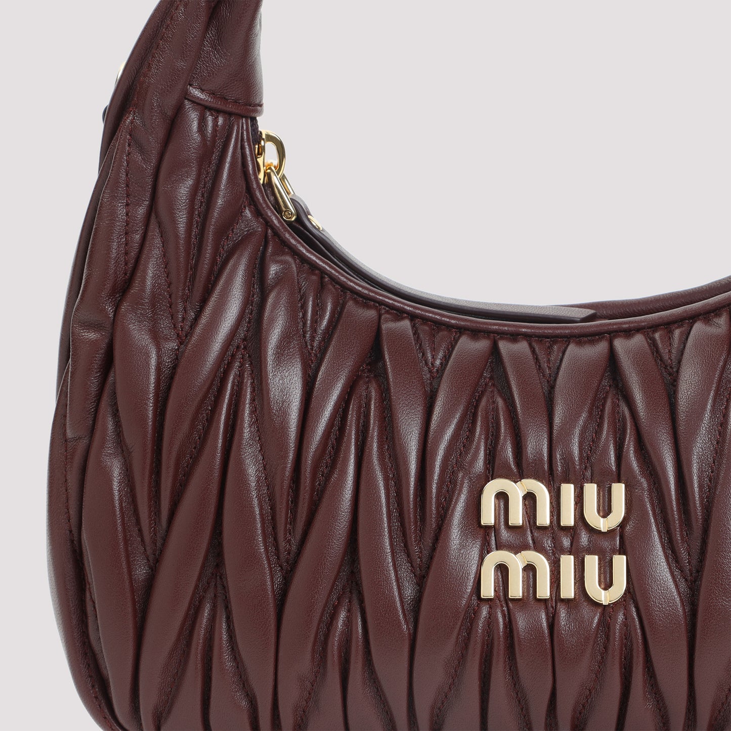 Miu Miu Small Wander Matelassé Hobo Bag Women MIU MIU