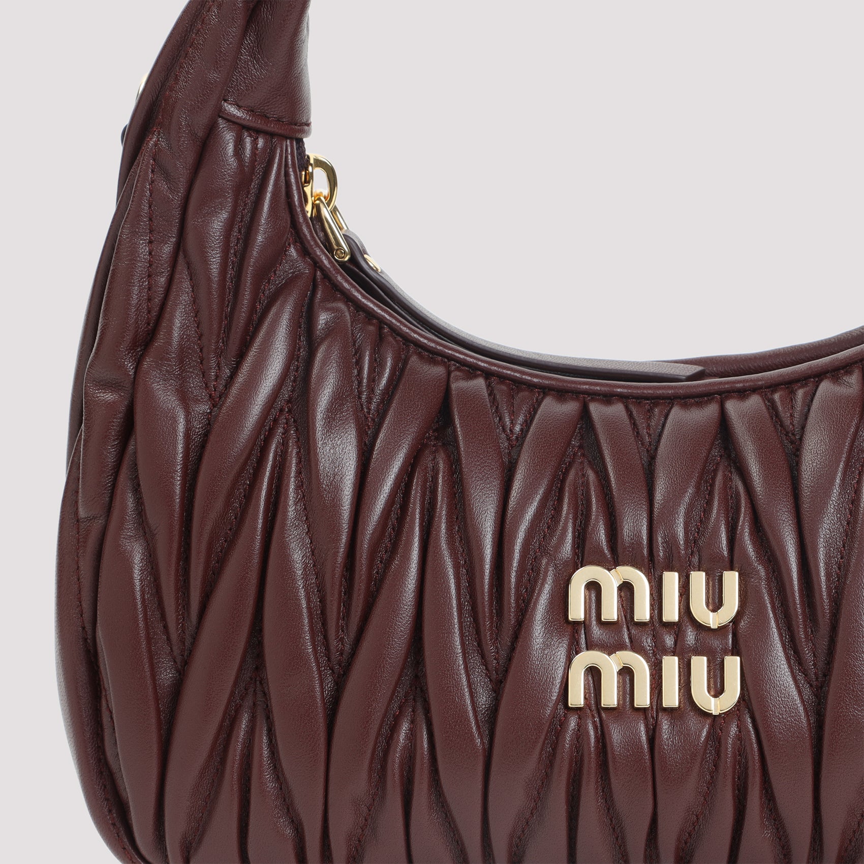 Miu Miu Small Wander Matelassé Hobo Bag Women MIU MIU