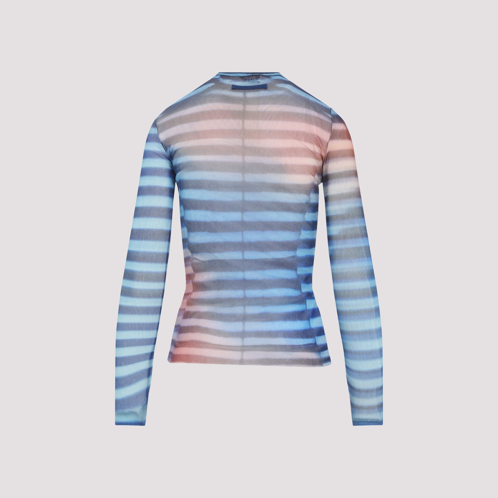 Jean Paul Gaultier Mesh Printed "Air" Long Sleeves Top Women JEAN PAUL GAULTIER