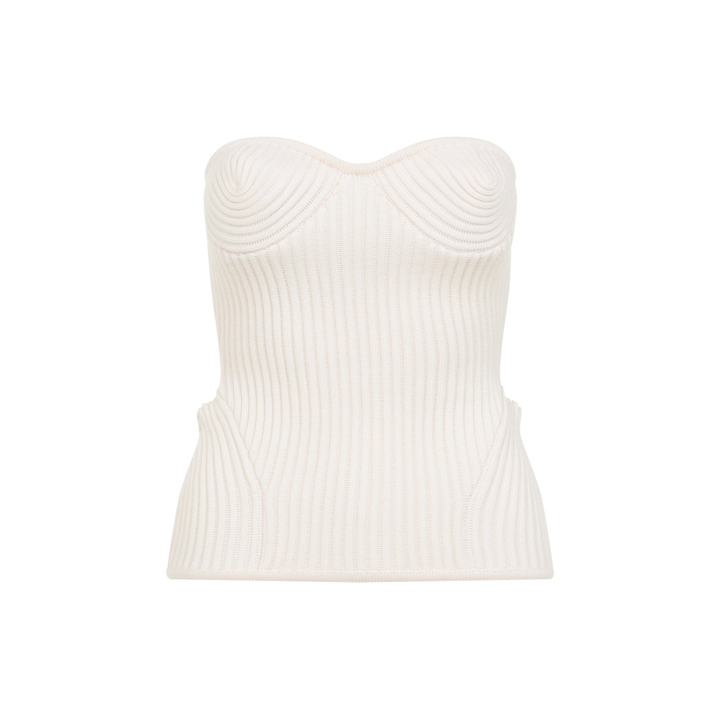 Jean Paul Gaultier Merino Wool Ribbed Stretch Corset Women JEAN PAUL GAULTIER