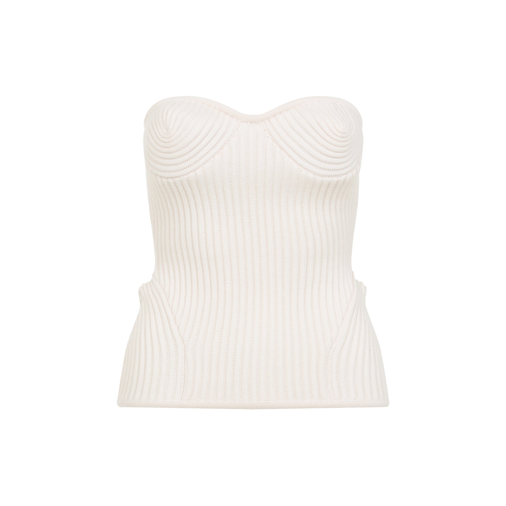 Jean Paul Gaultier Merino Wool Ribbed Stretch Corset Women JEAN PAUL GAULTIER