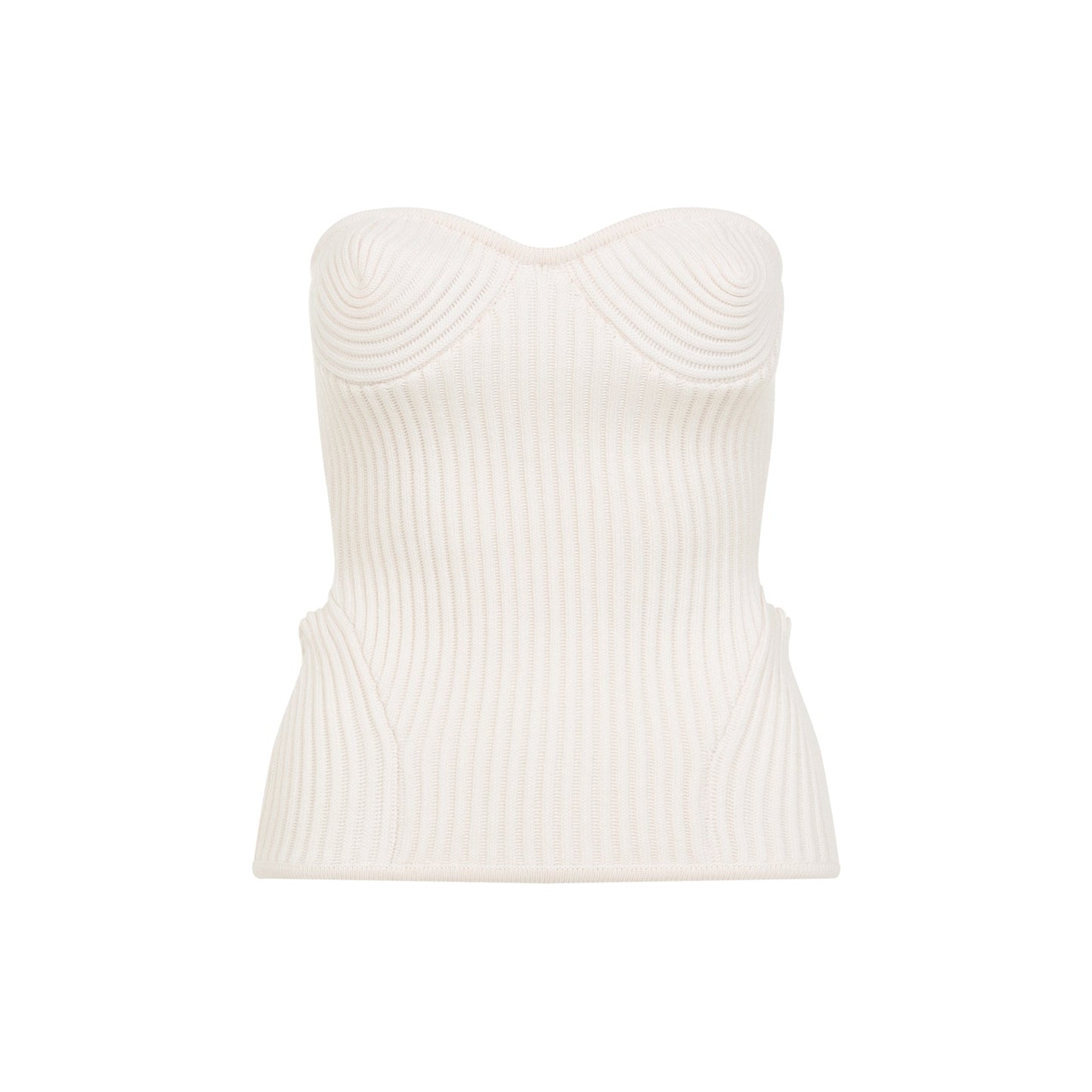 Jean Paul Gaultier Merino Wool Ribbed Stretch Corset Women JEAN PAUL GAULTIER