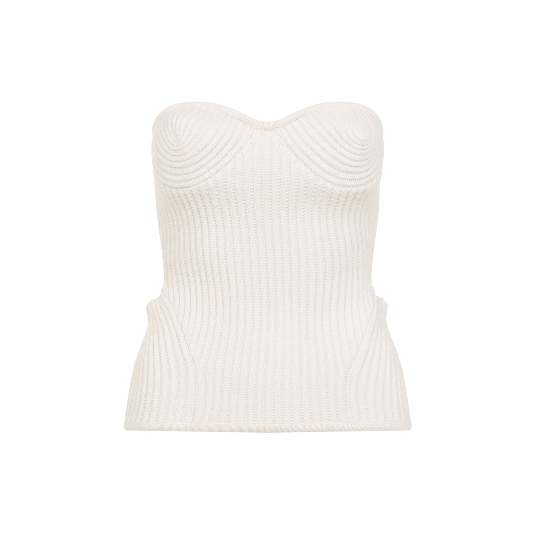 Jean Paul Gaultier Merino Wool Ribbed Stretch Corset Women JEAN PAUL GAULTIER