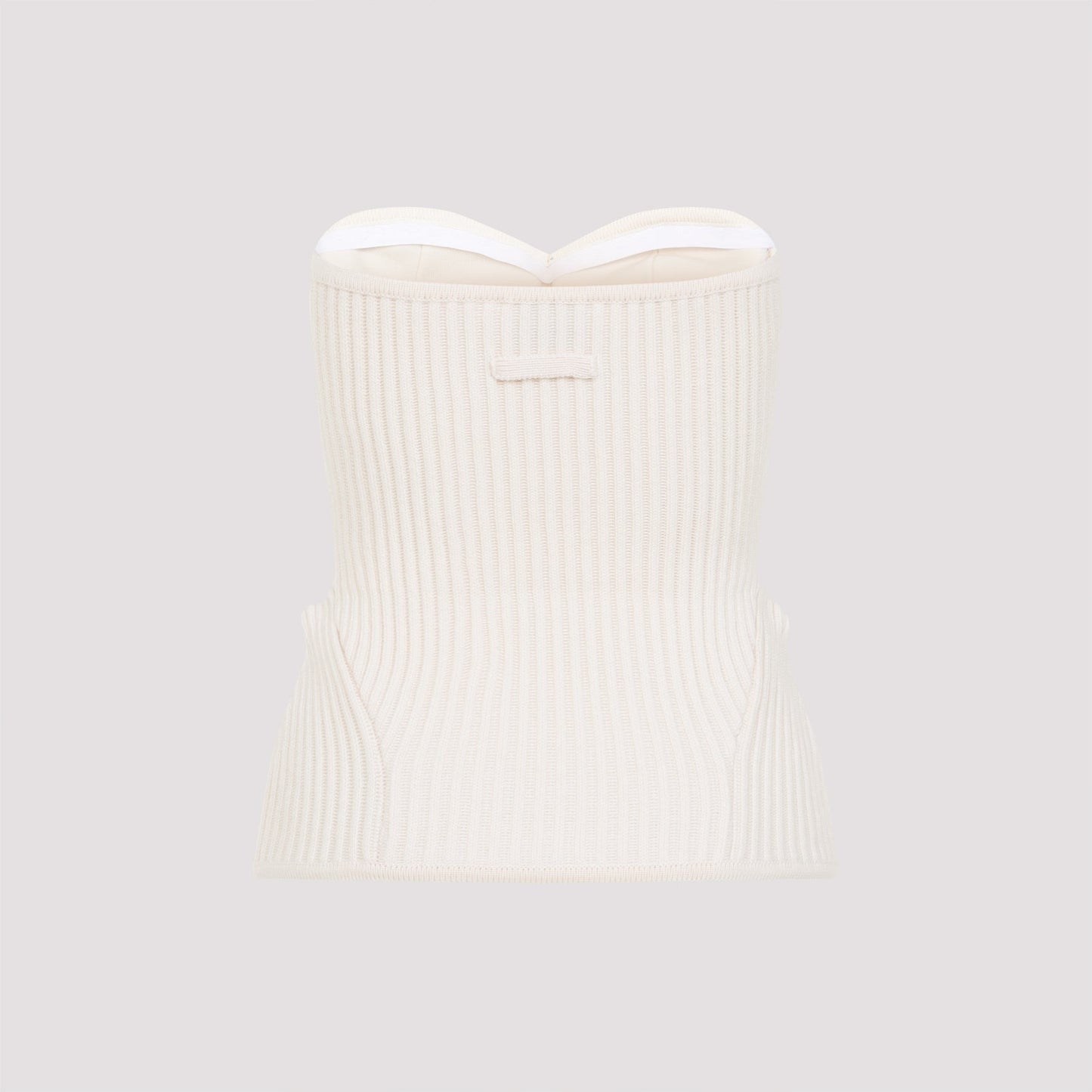 Jean Paul Gaultier Merino Wool Ribbed Stretch Corset Women JEAN PAUL GAULTIER