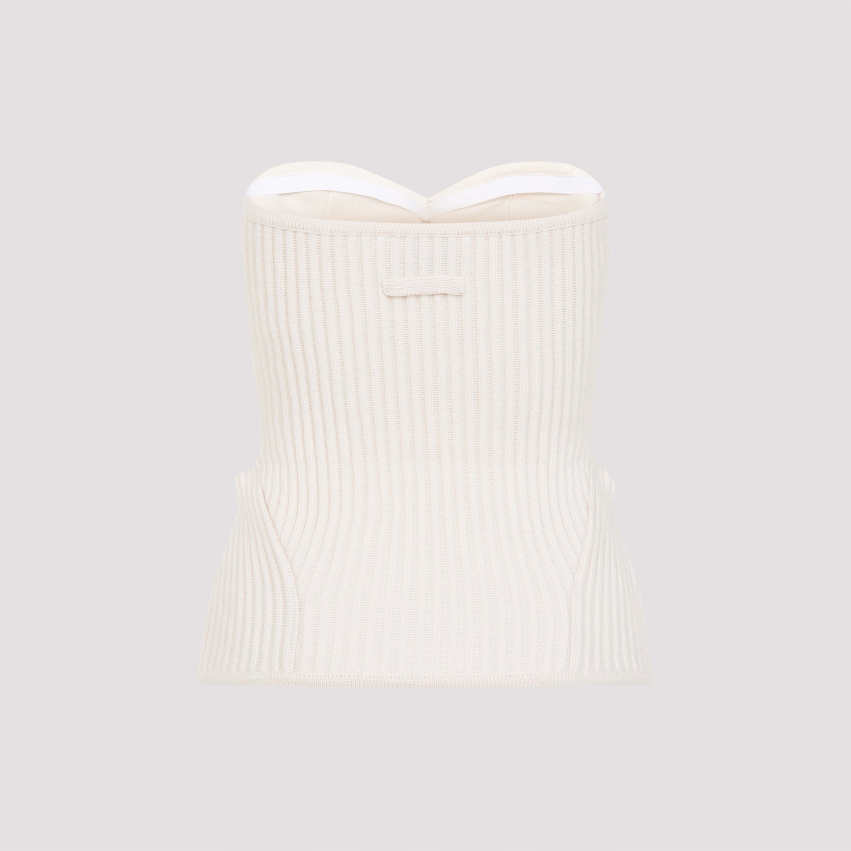 Jean Paul Gaultier Merino Wool Ribbed Stretch Corset Women JEAN PAUL GAULTIER