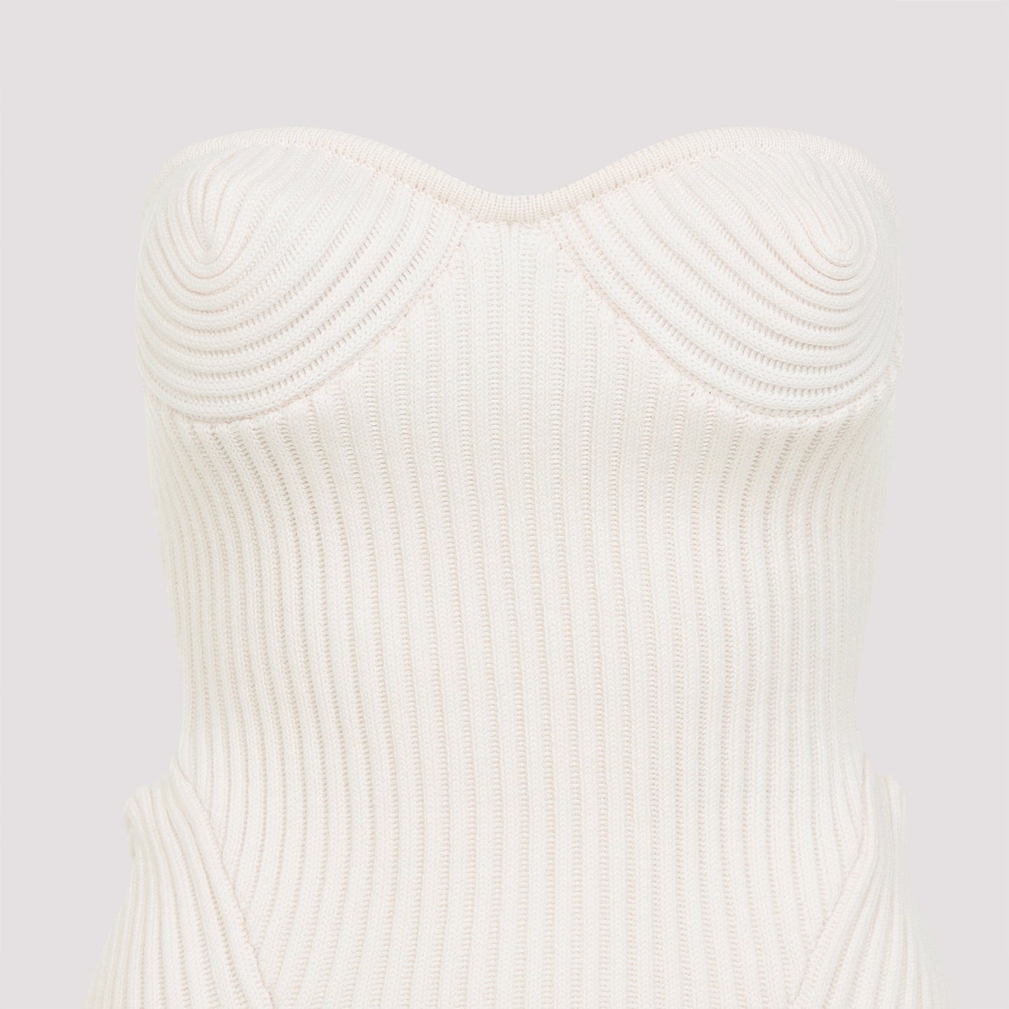 Jean Paul Gaultier Merino Wool Ribbed Stretch Corset Women JEAN PAUL GAULTIER