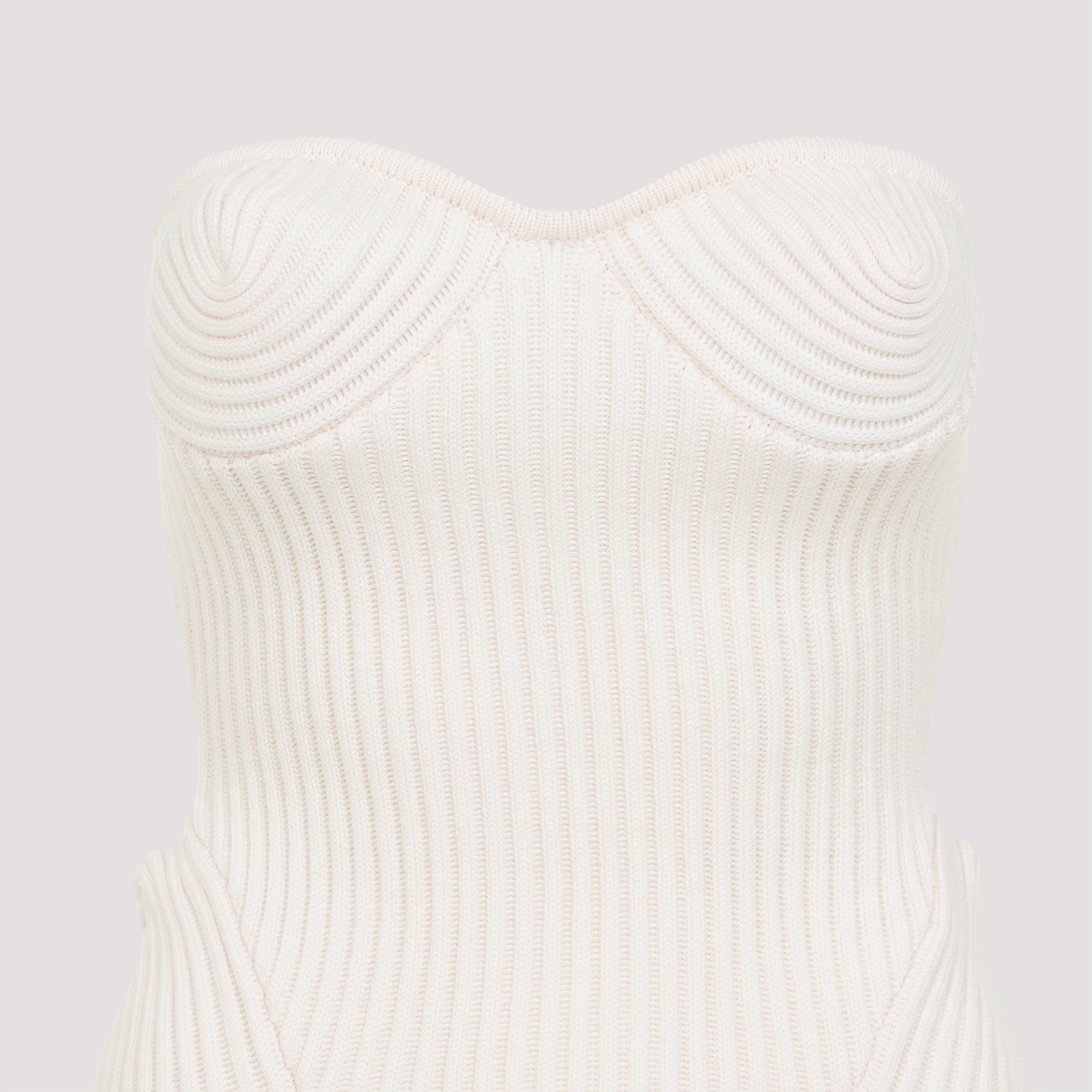 Jean Paul Gaultier Merino Wool Ribbed Stretch Corset Women JEAN PAUL GAULTIER