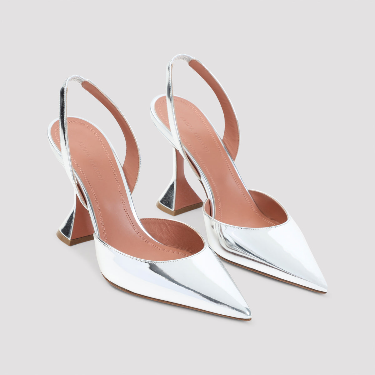Amina Muaddi Holli Mirror 95 Slingback Women AMINA MUADDI