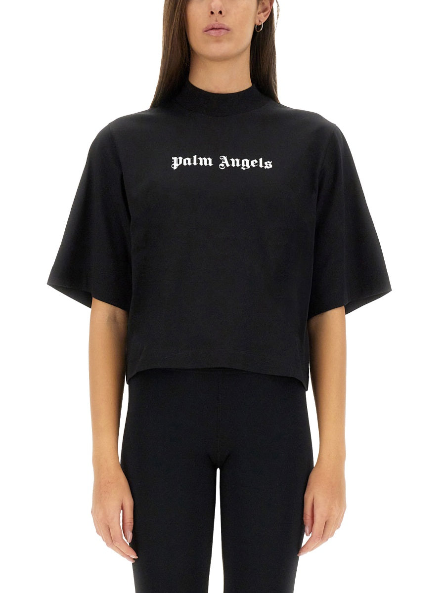 Palm Angels Women T-Shirt With Logo PALM ANGELS