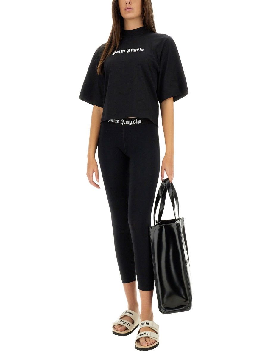 Palm Angels Women T-Shirt With Logo PALM ANGELS